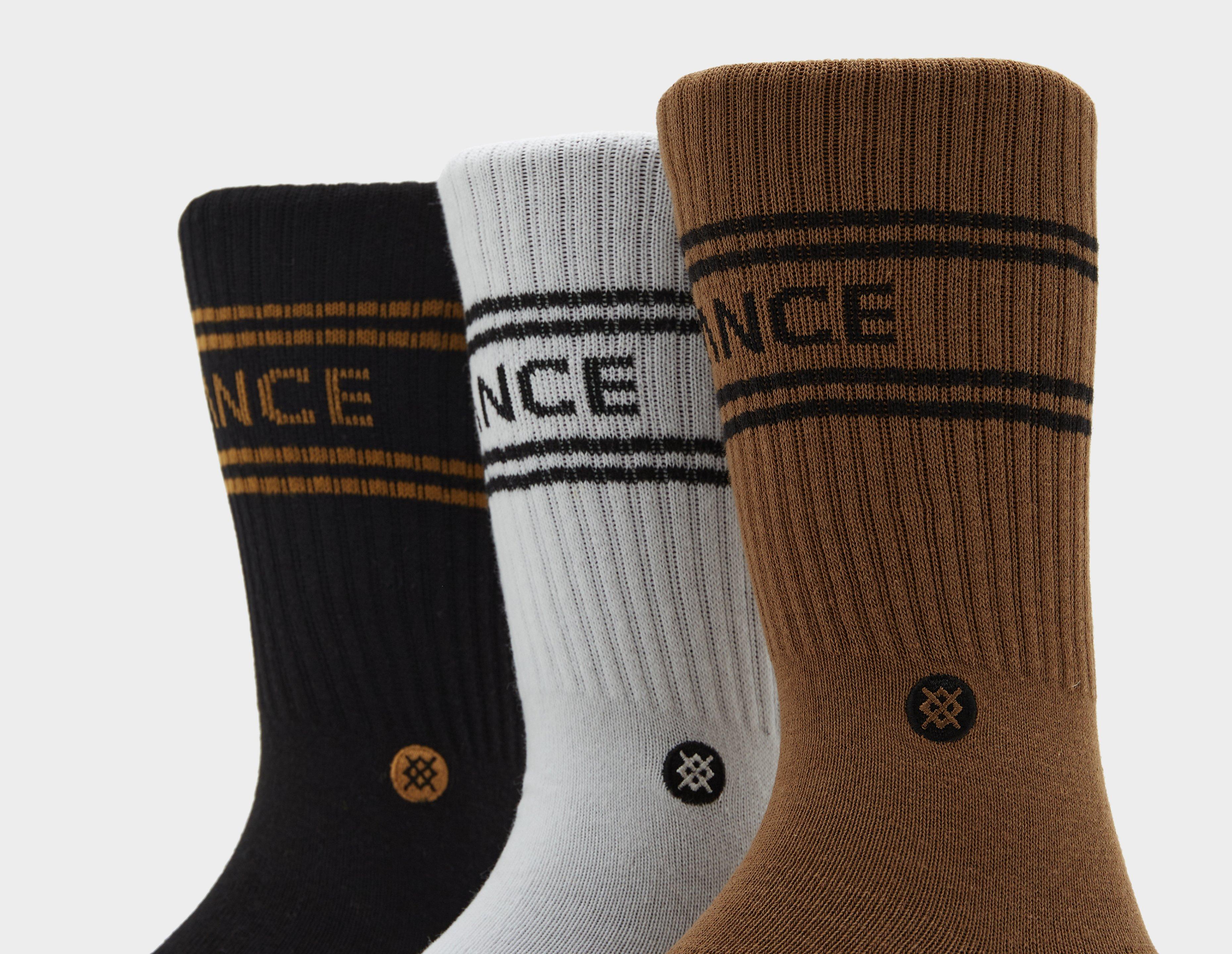 Brown Stance Casual Basic Socks (3-Pack)