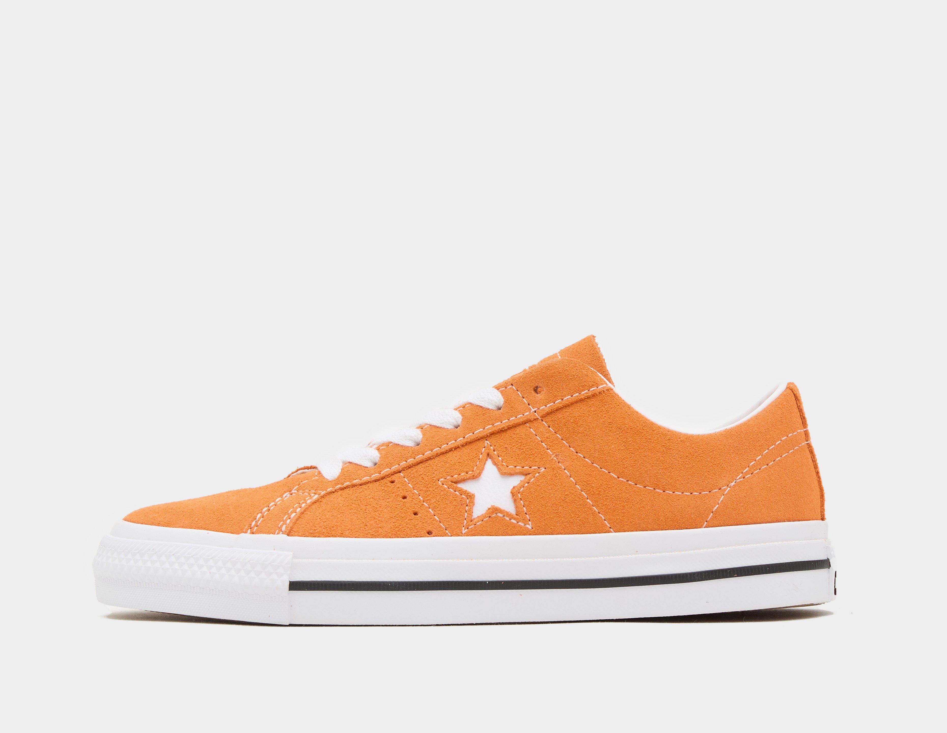 Orange converse womens hot sale size 9