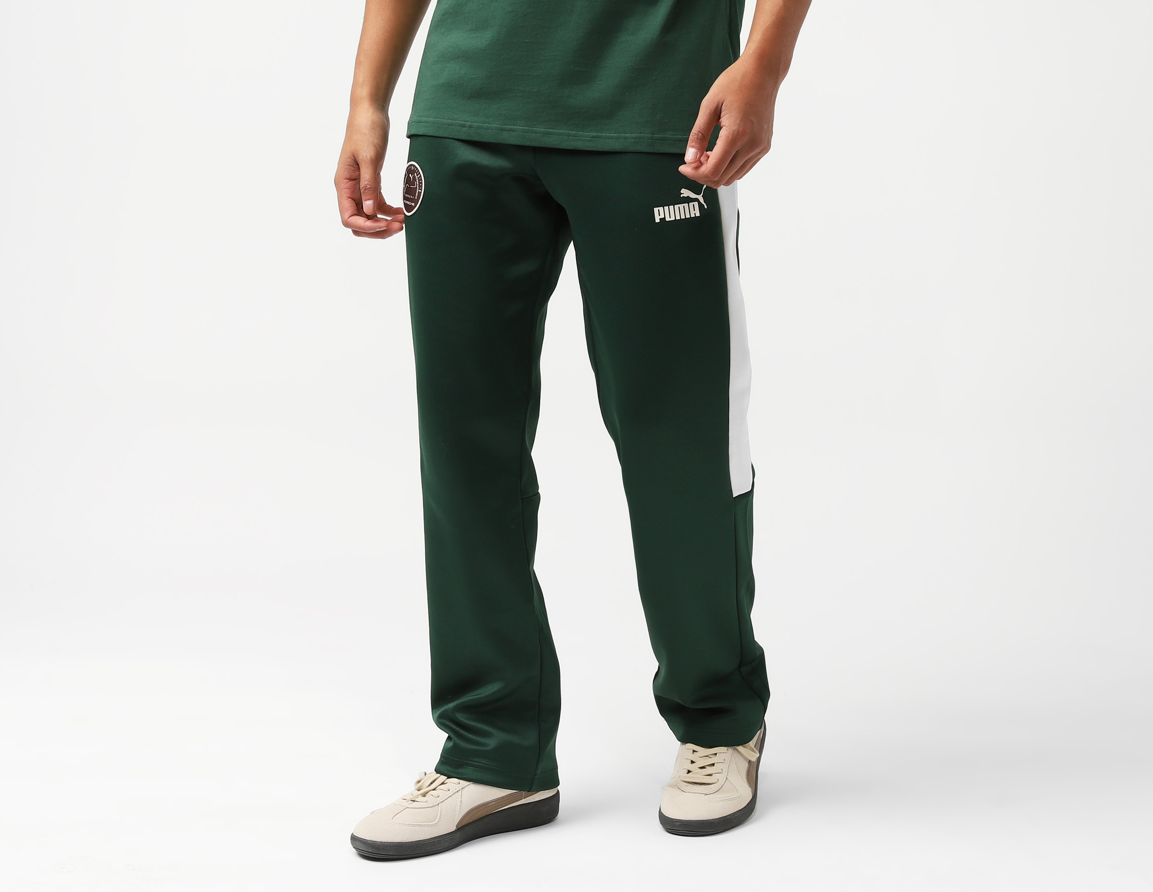 puma x porsche mt7 track pants - size? exclusive, green