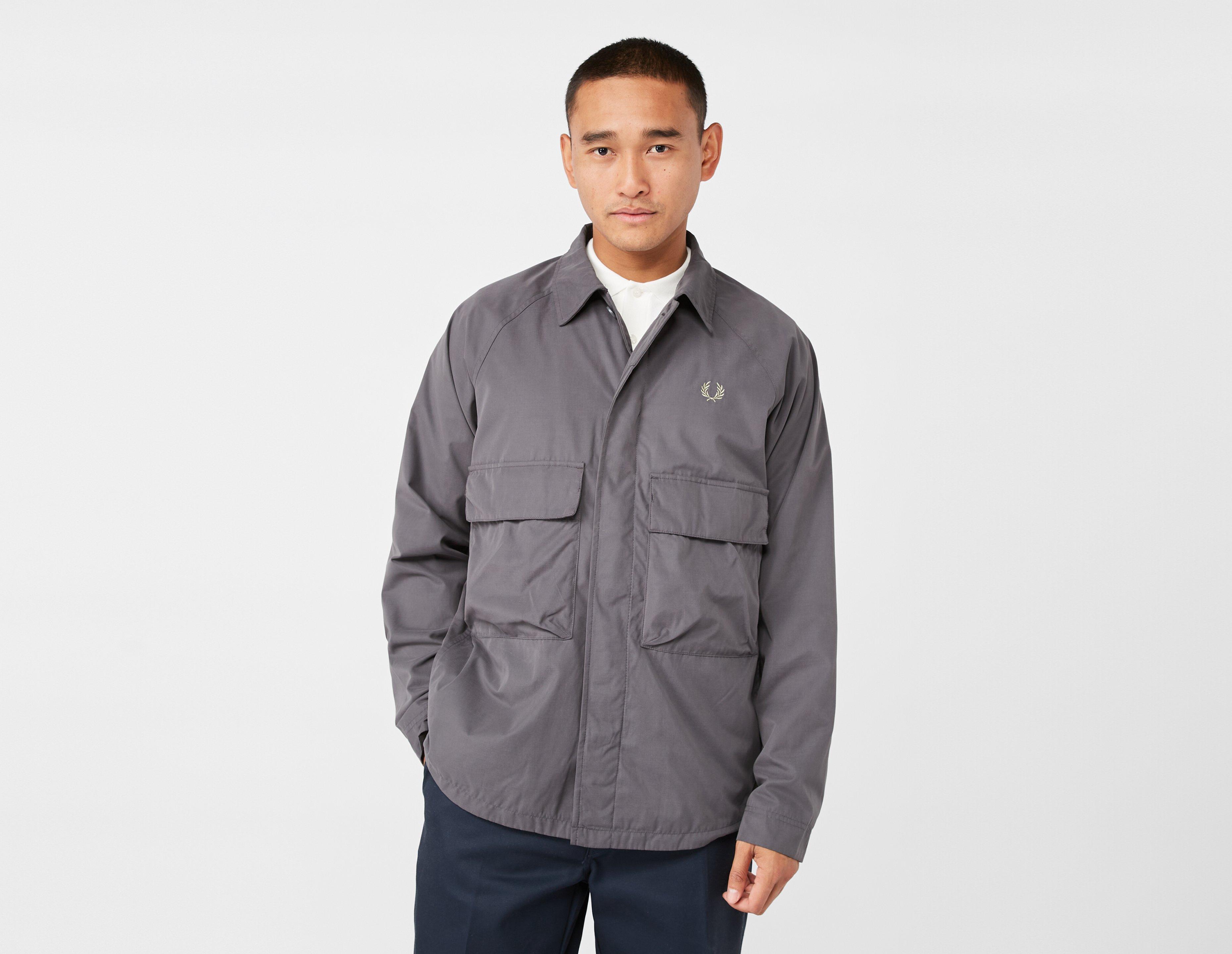 Grey Fred Perry Utility Overshirt | size?