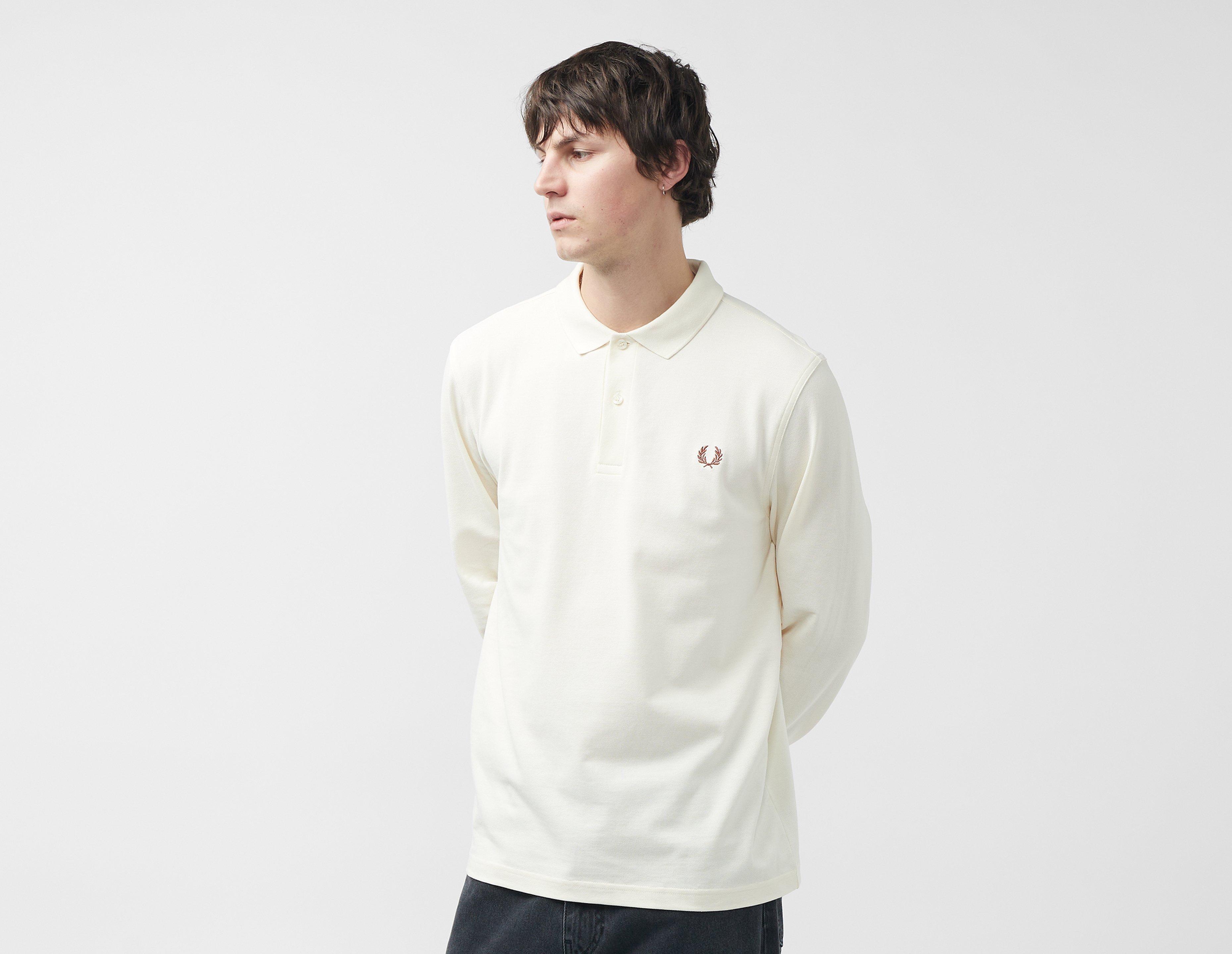 Fred perry long sleeve polo clearance white