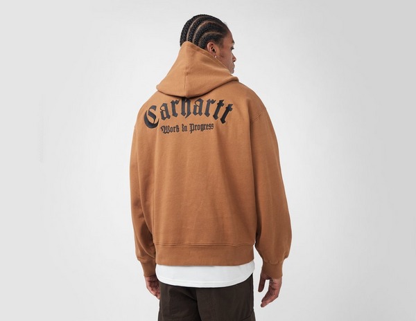 Brown Carhartt WIP Onyx Hoodie  logo printed hoodie a p c 1