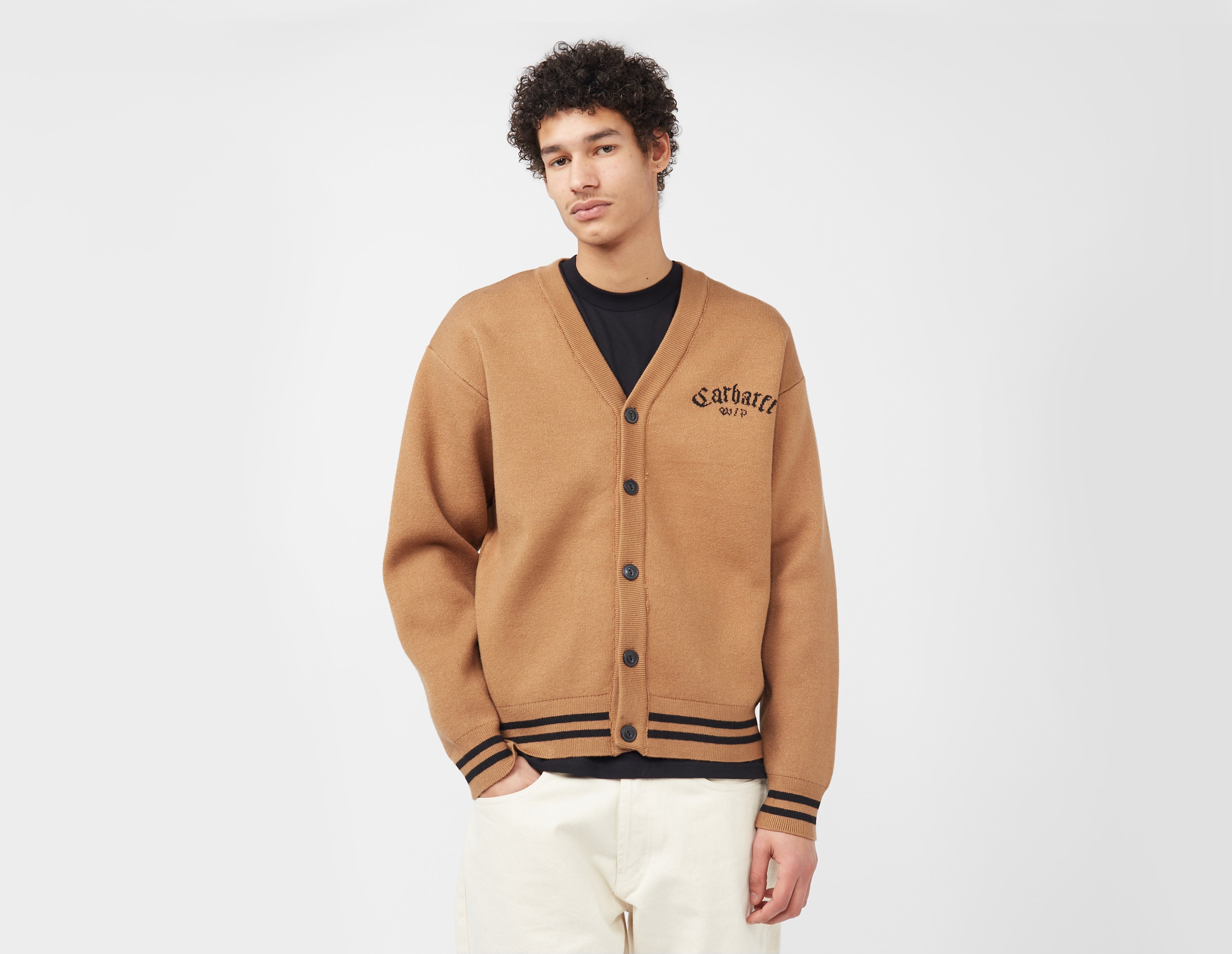 【送料&関税込】Carhartt Onyx Cardigan Carhartt WIP Onyx Cardigan Sweater - black (black/wax)