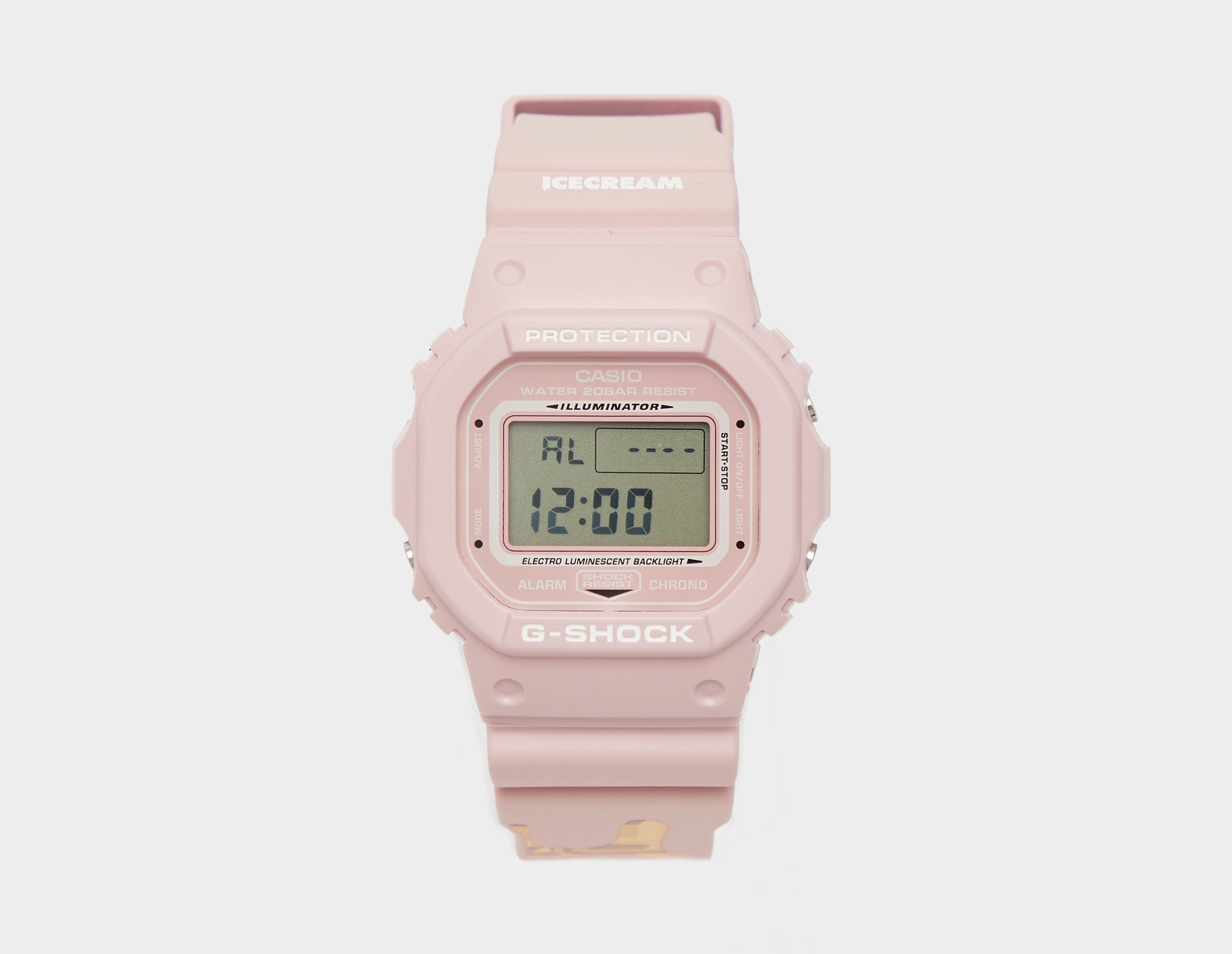 Pink G Shock x ICECREAM G Shock DW 5600 size