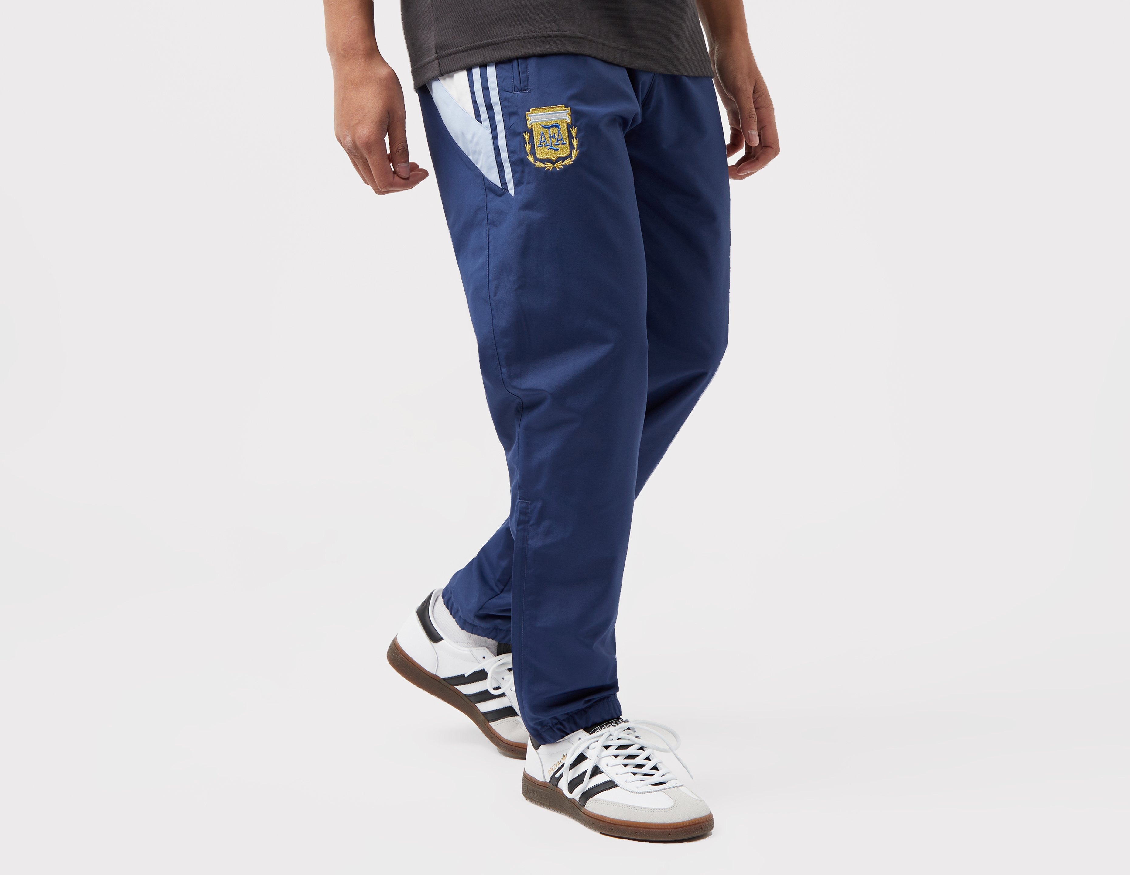 Pantalon Adidas Originals Bleu et blanc Trefoil Homme Survetement Pants - M