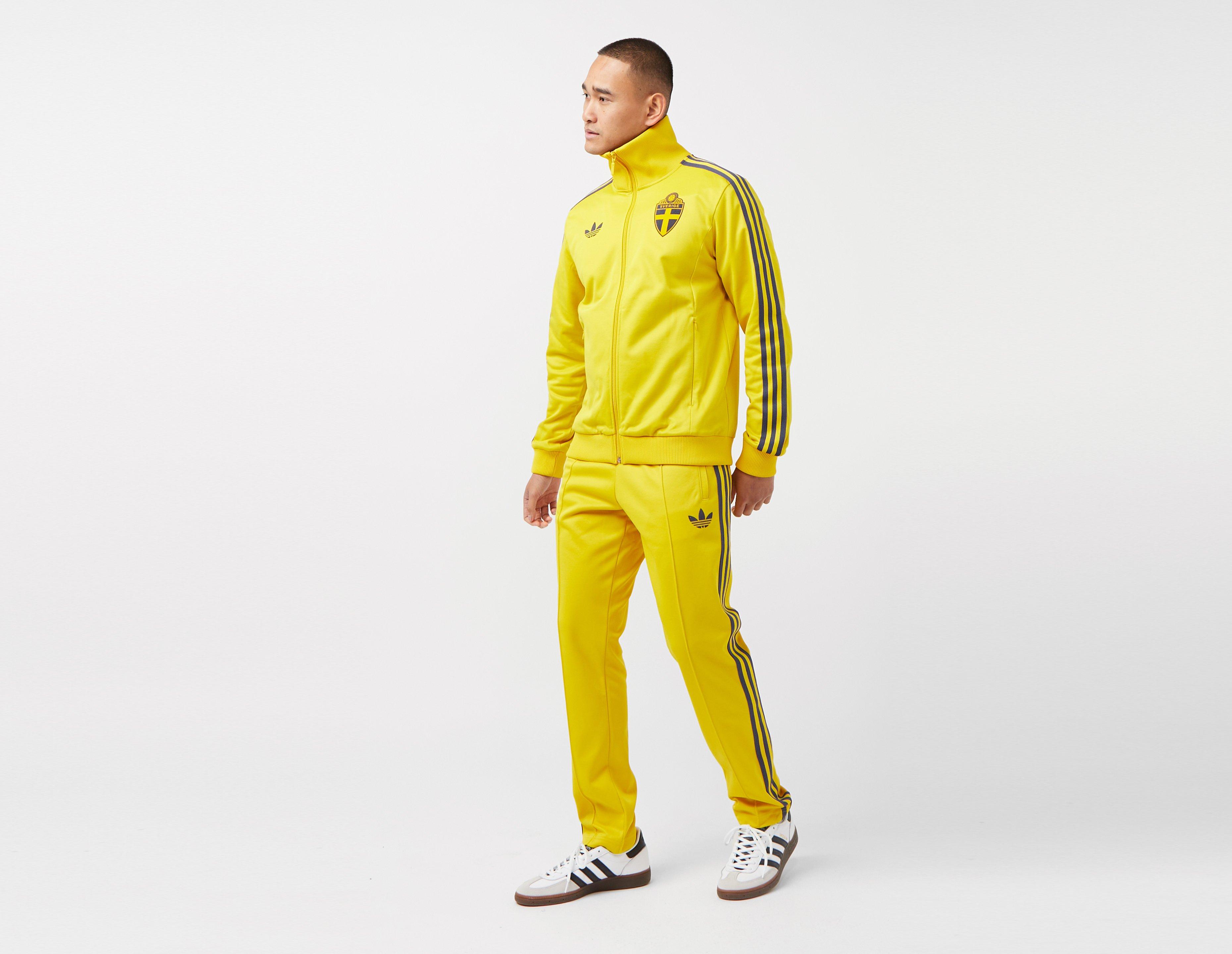 Adidas originals store yellow tracksuit