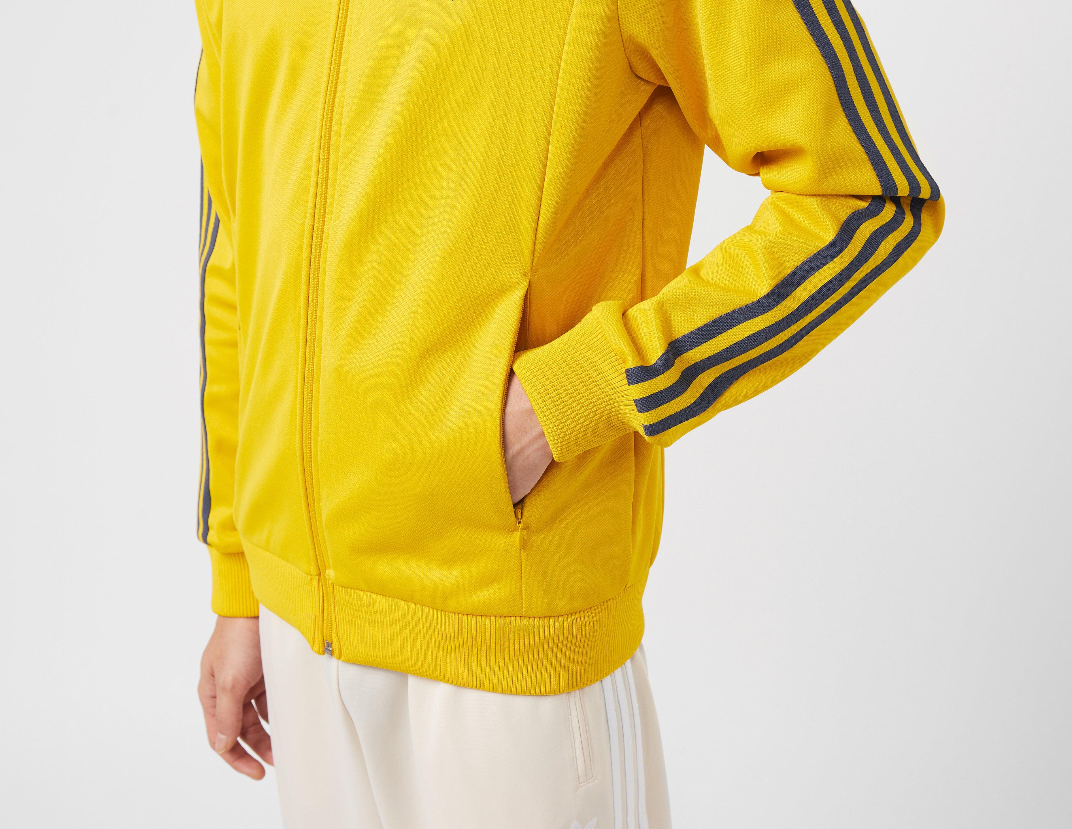 Yellow adidas track store top