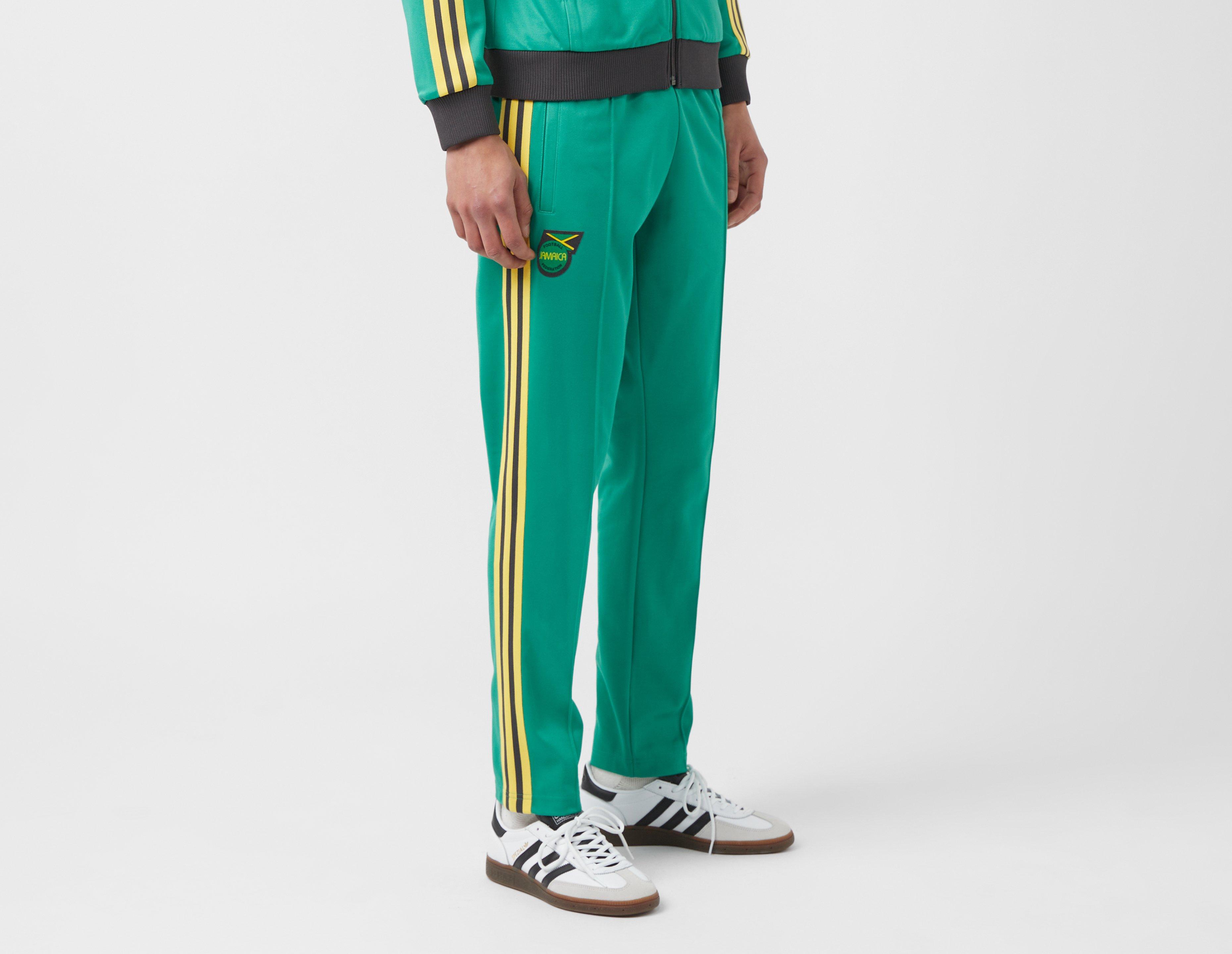 Green and blue adidas track outlet pants