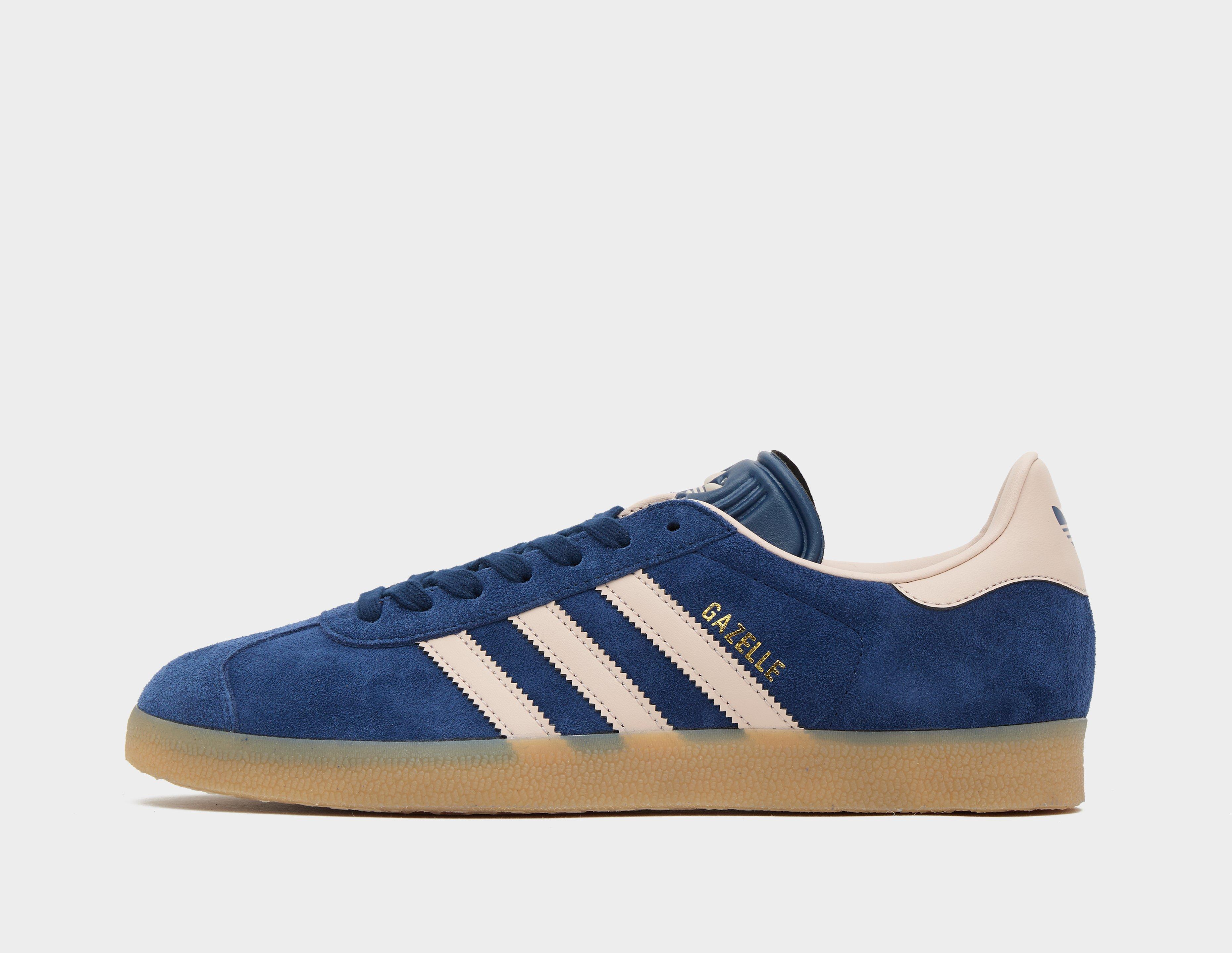 Adidas gazelle blue cheap gum sole