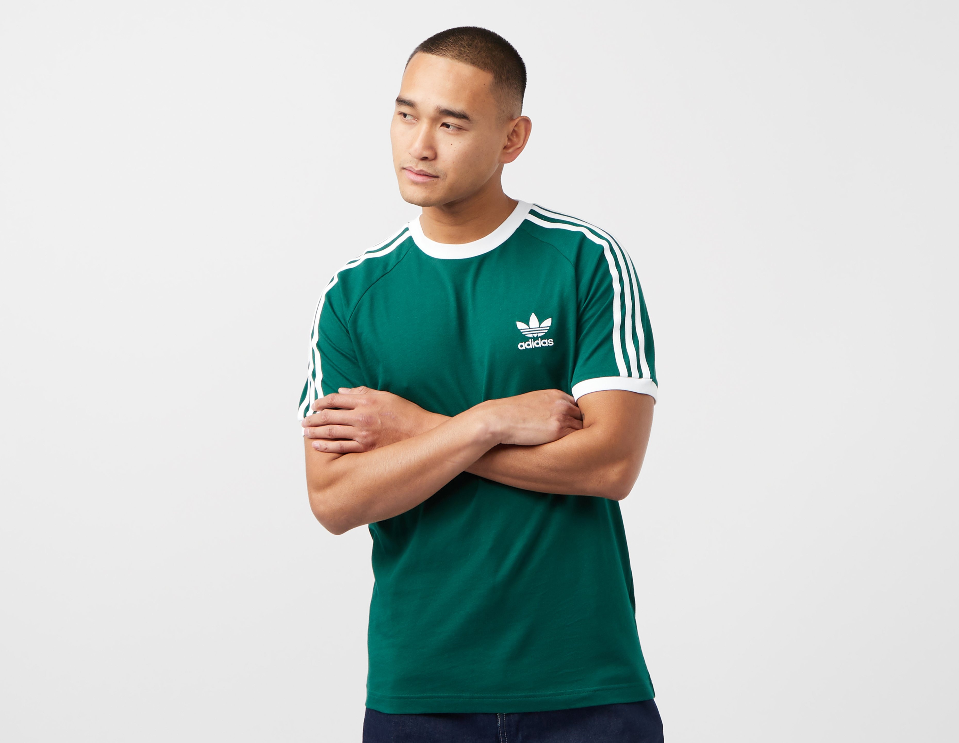 Green adidas Originals 3-Stripes California T-Shirt | size?