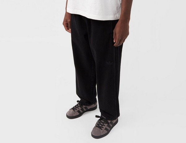 Black adidas Originals Premium Denim Firebird Track Pants