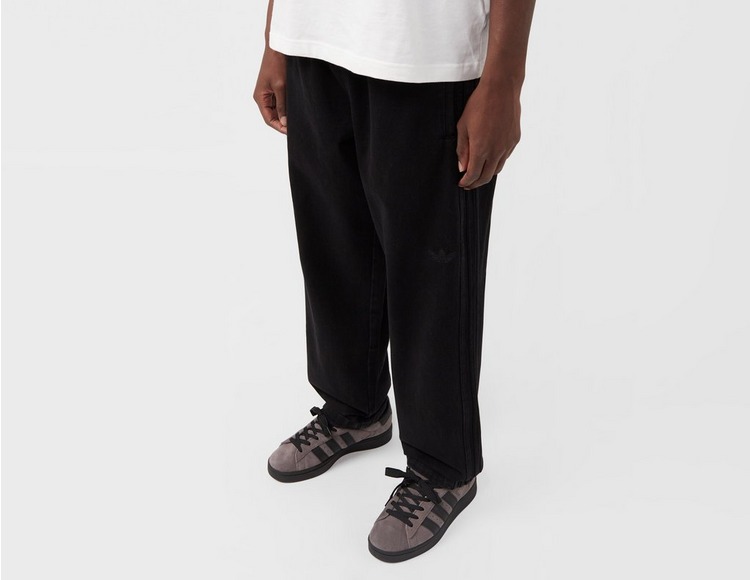 Black adidas Originals Premium Denim Firebird Track Pants | size?