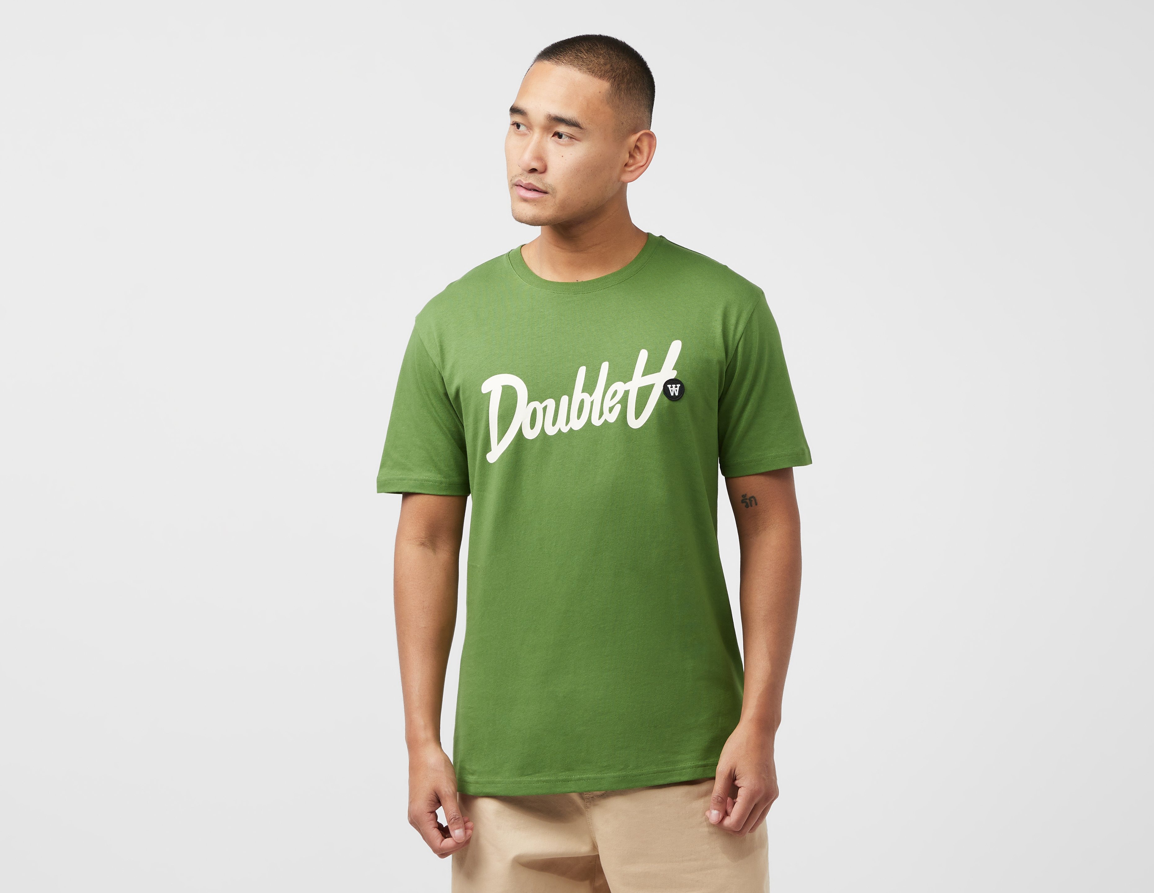 Wood neutri Ace sweatshirt | cotton Green Script A - Wood Shirt - Healthdesign? Trey Toni by Double T Klassic