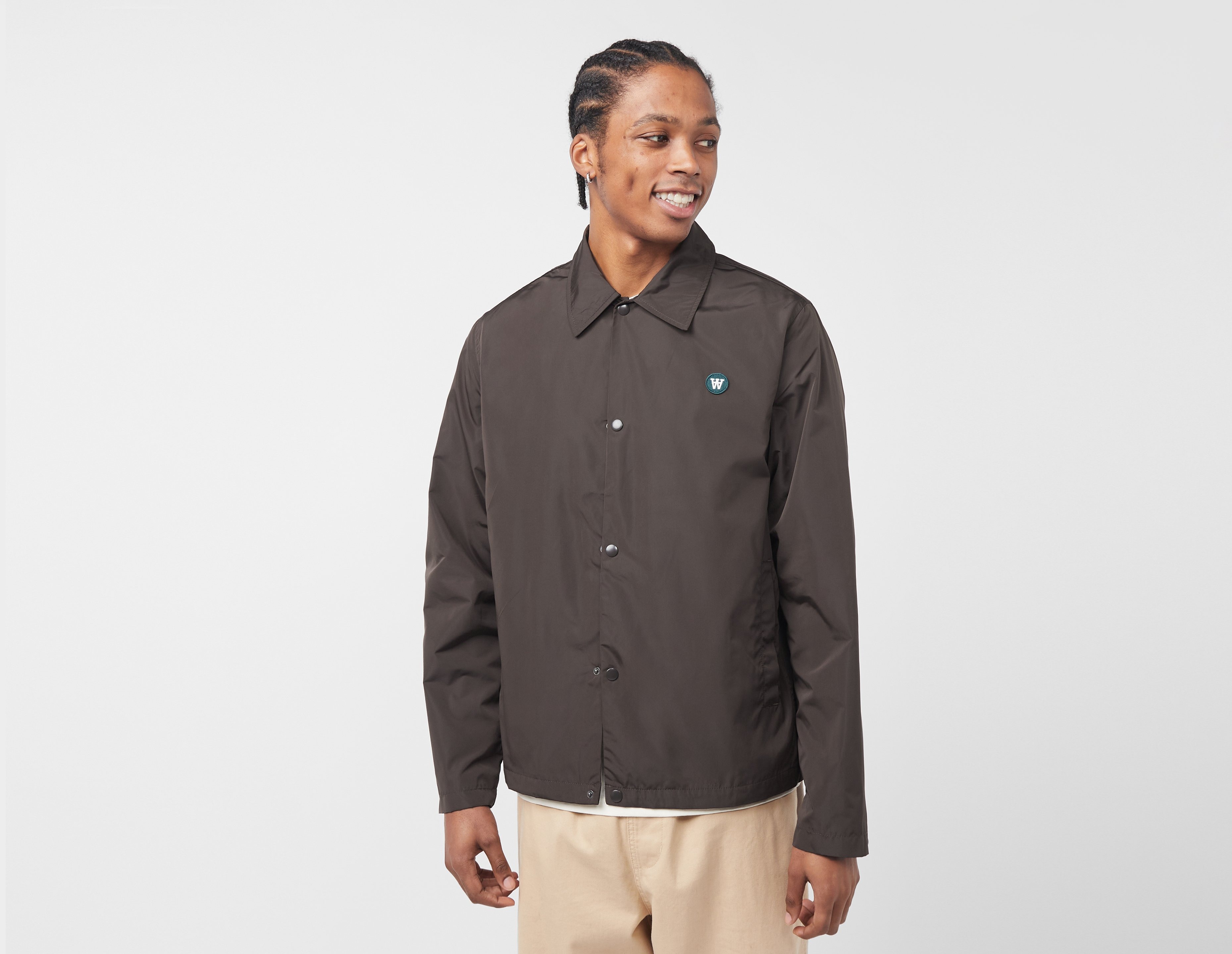 Brown Double A by Wood Wood Ali Coach Jacket | size?