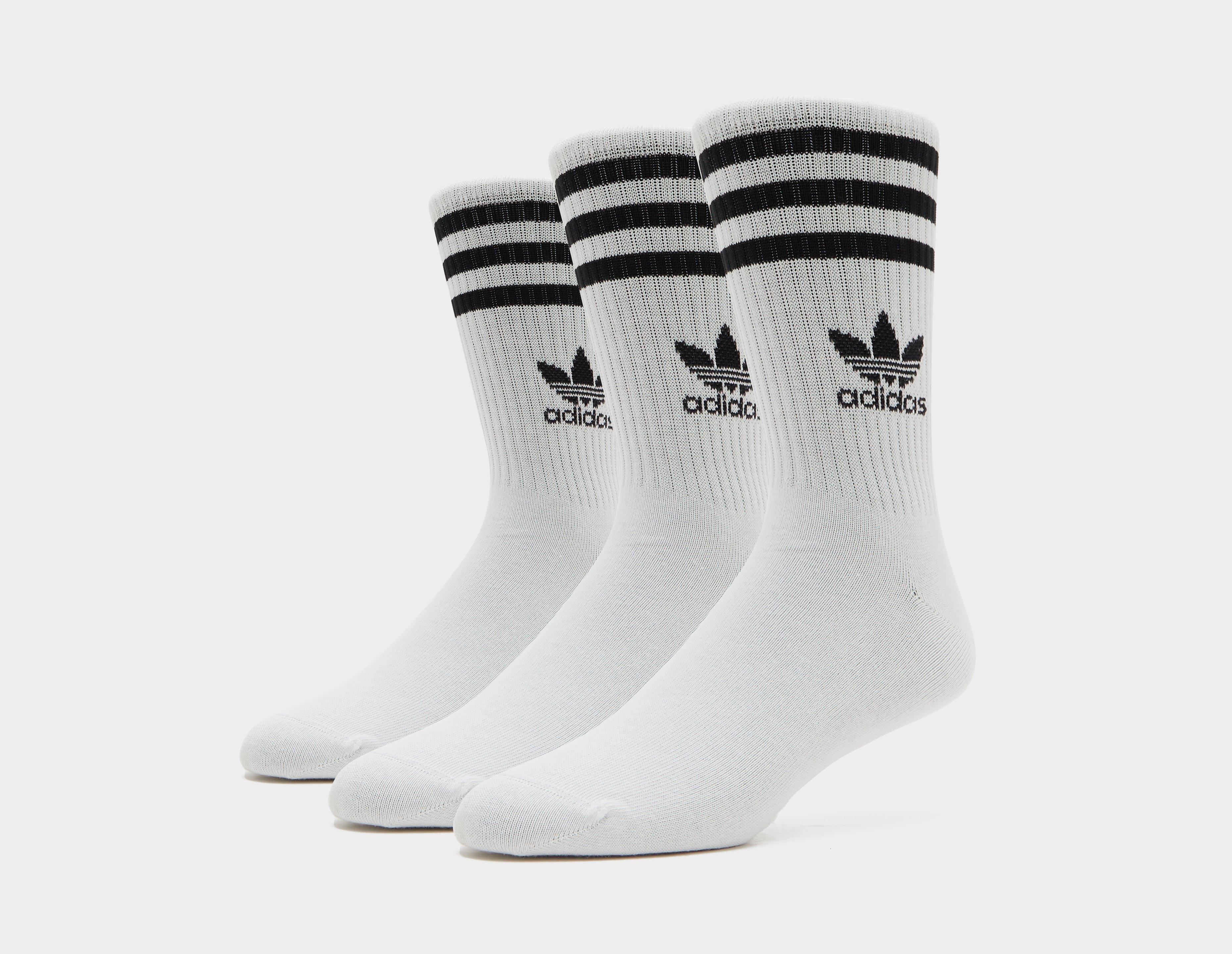 White adidas Originals 3 - Pack Socks | Langcom? - ADIDAS YEEZY 