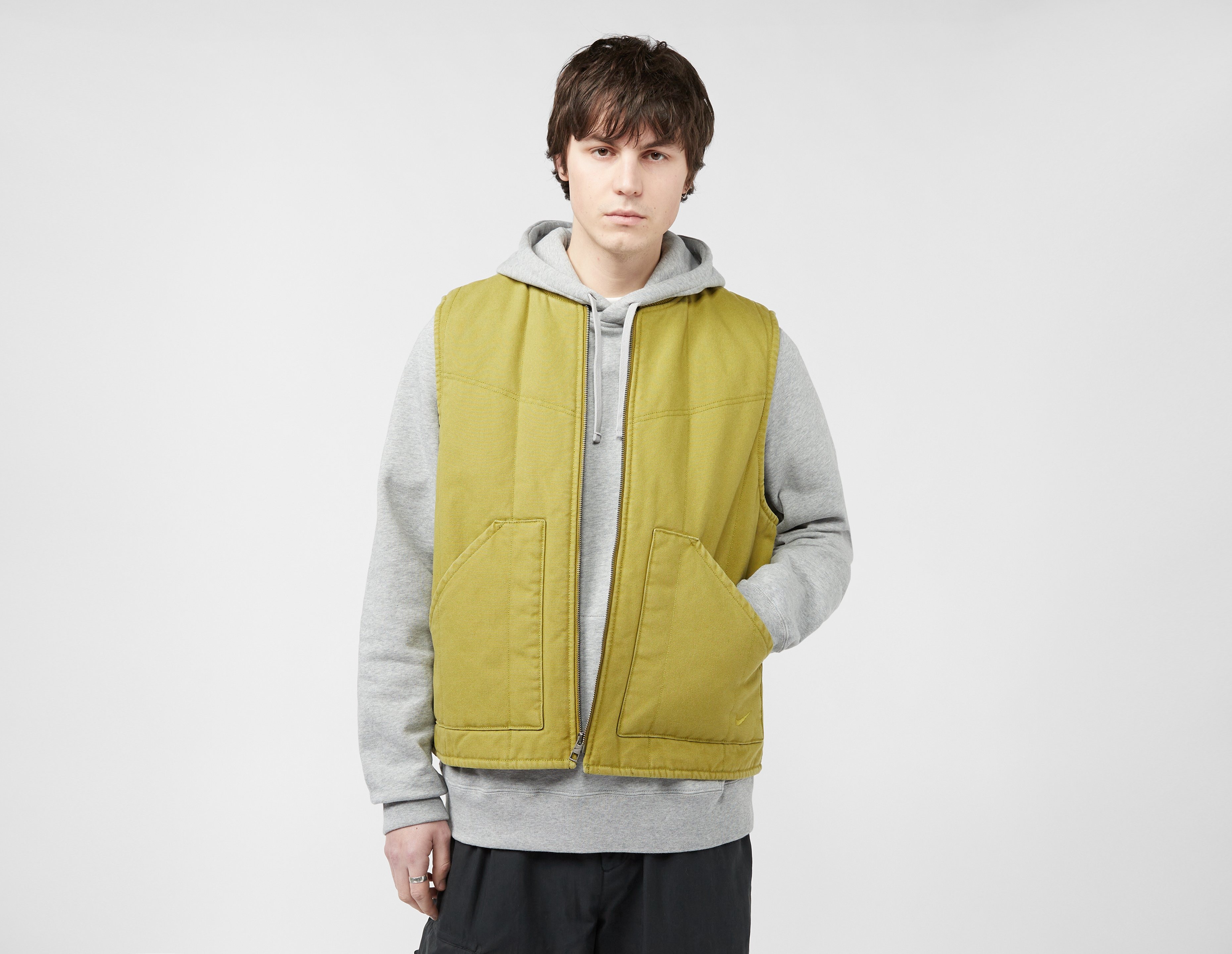 Green Nike Life Padded Work Vest | size?