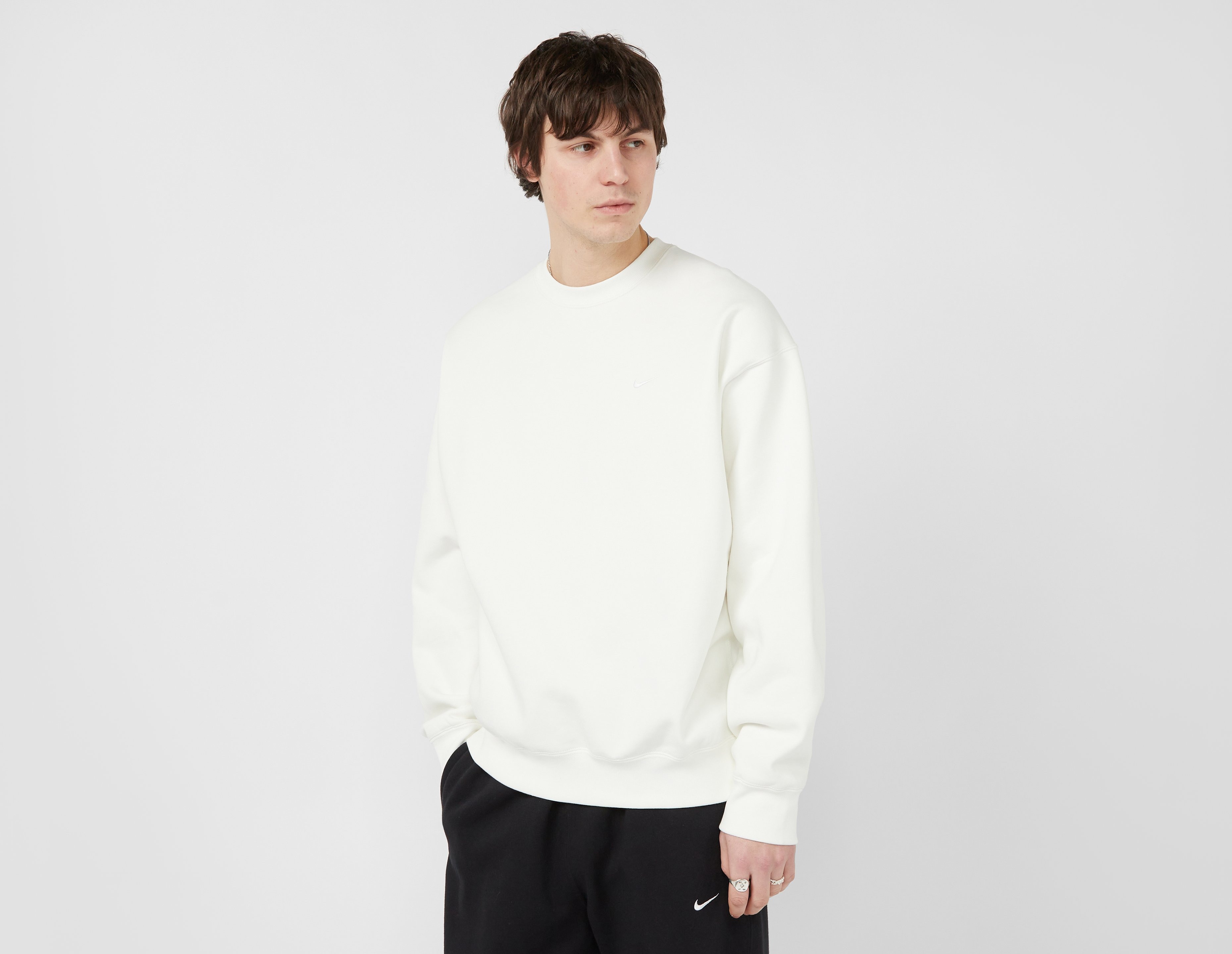 White Nike NRG Premium Essentials Crew Neck Sweatshirt | size?