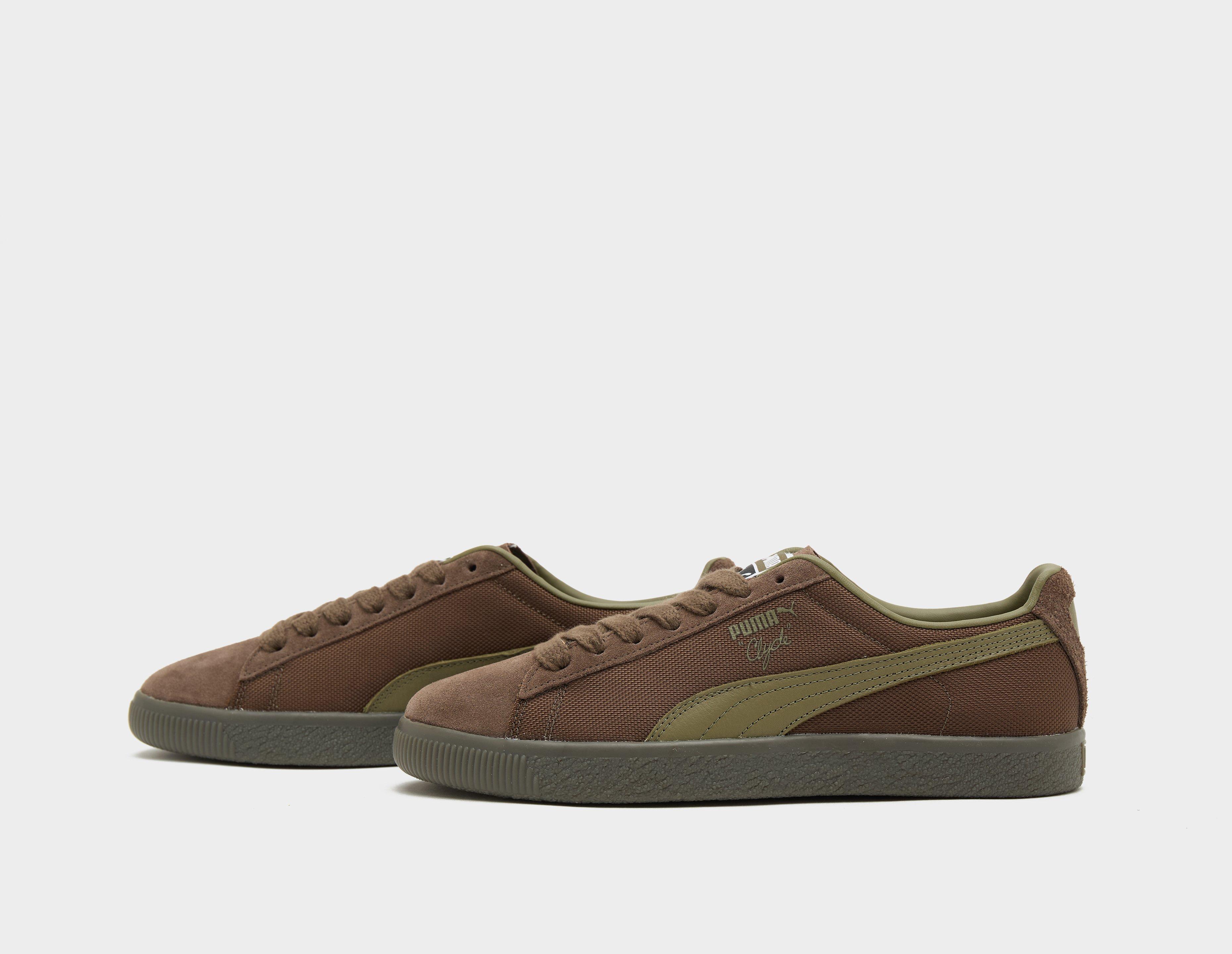 Puma clyde store brown