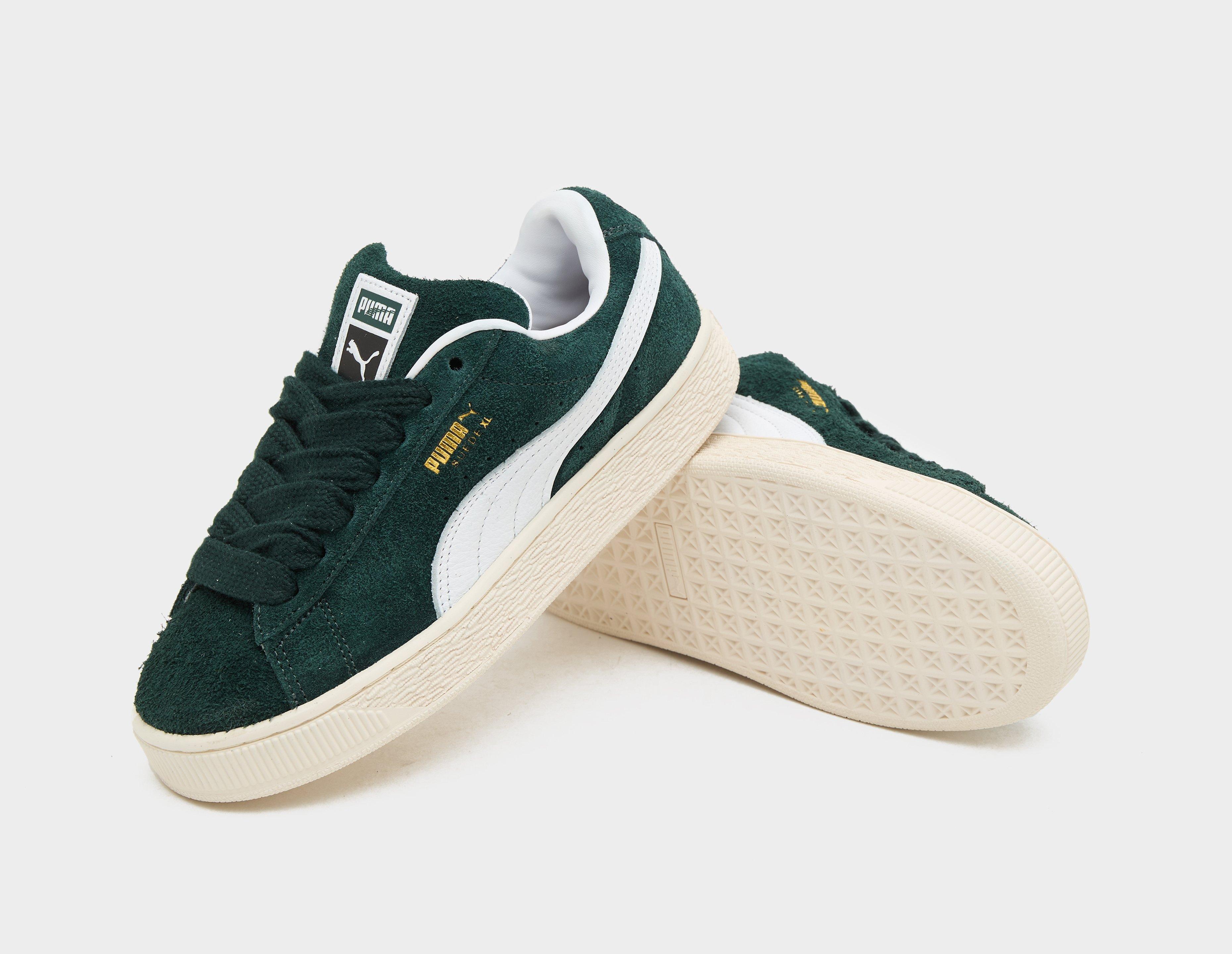 All green suede pumas hot sale