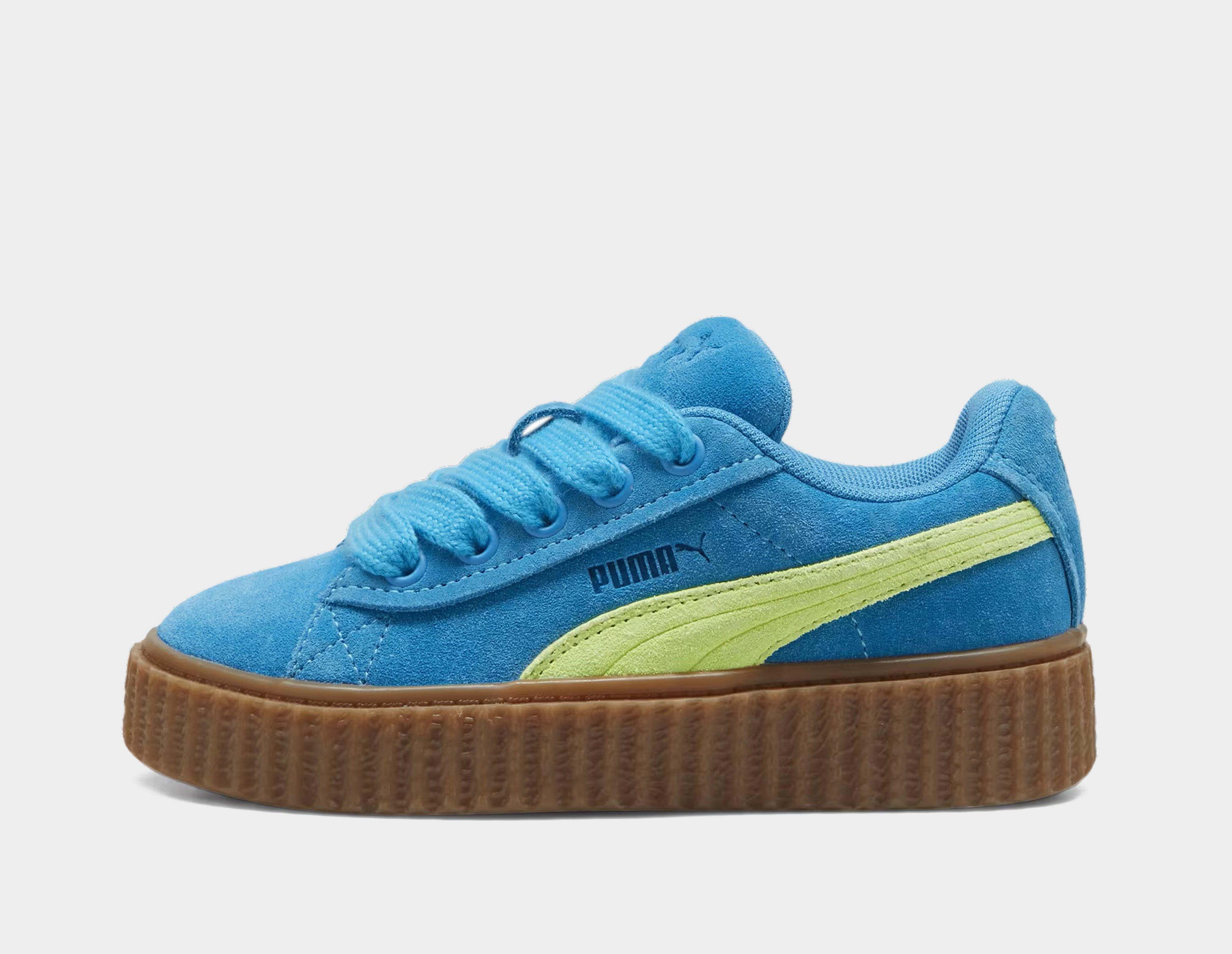 Puma suede sale platform blue