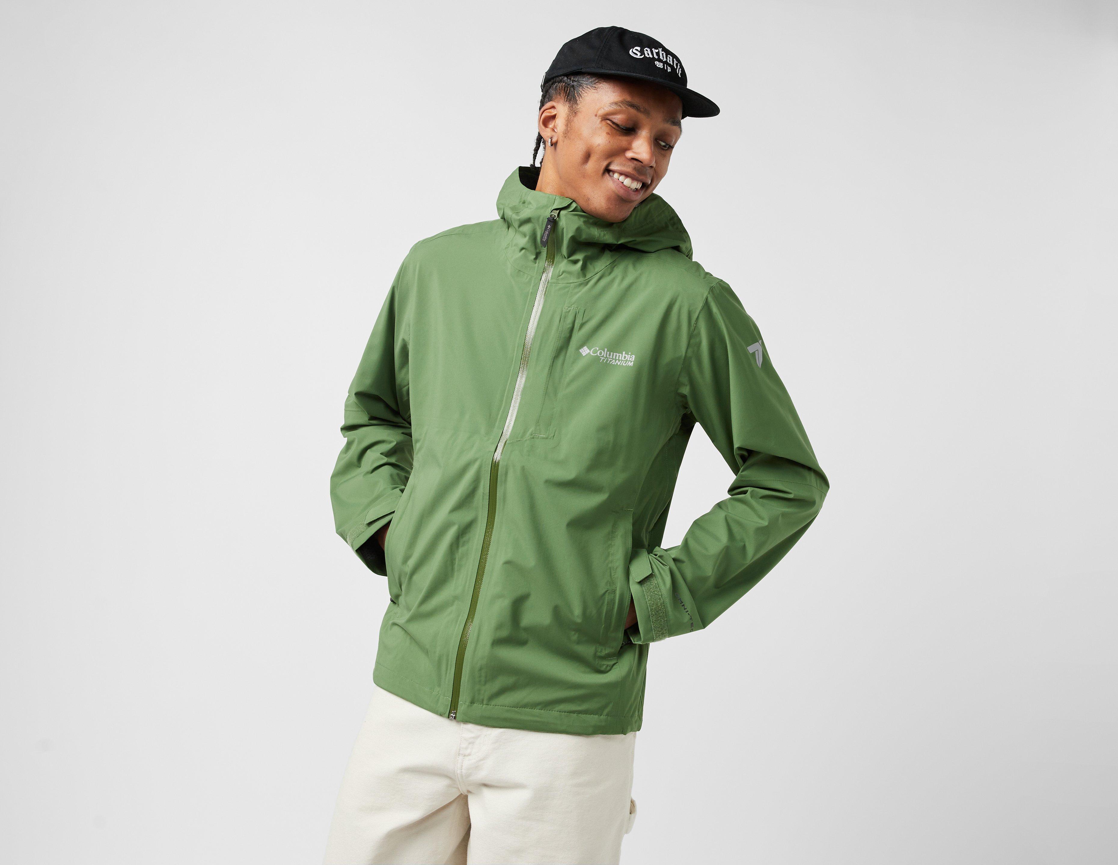 Green Columbia Ampli-Dry Waterproof Shell Jacket | size?