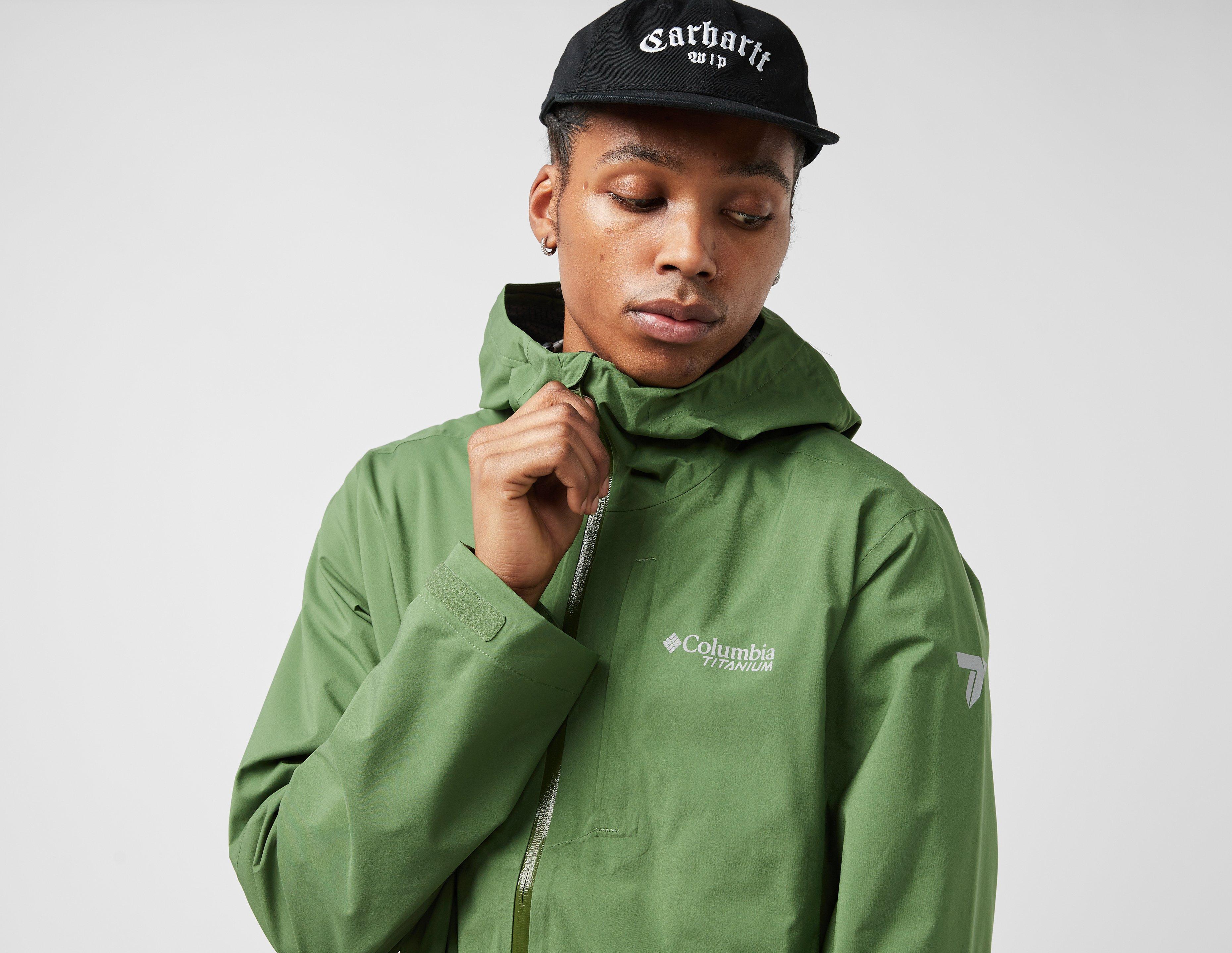 Green Columbia Ampli-Dry Waterproof Shell Jacket | size?