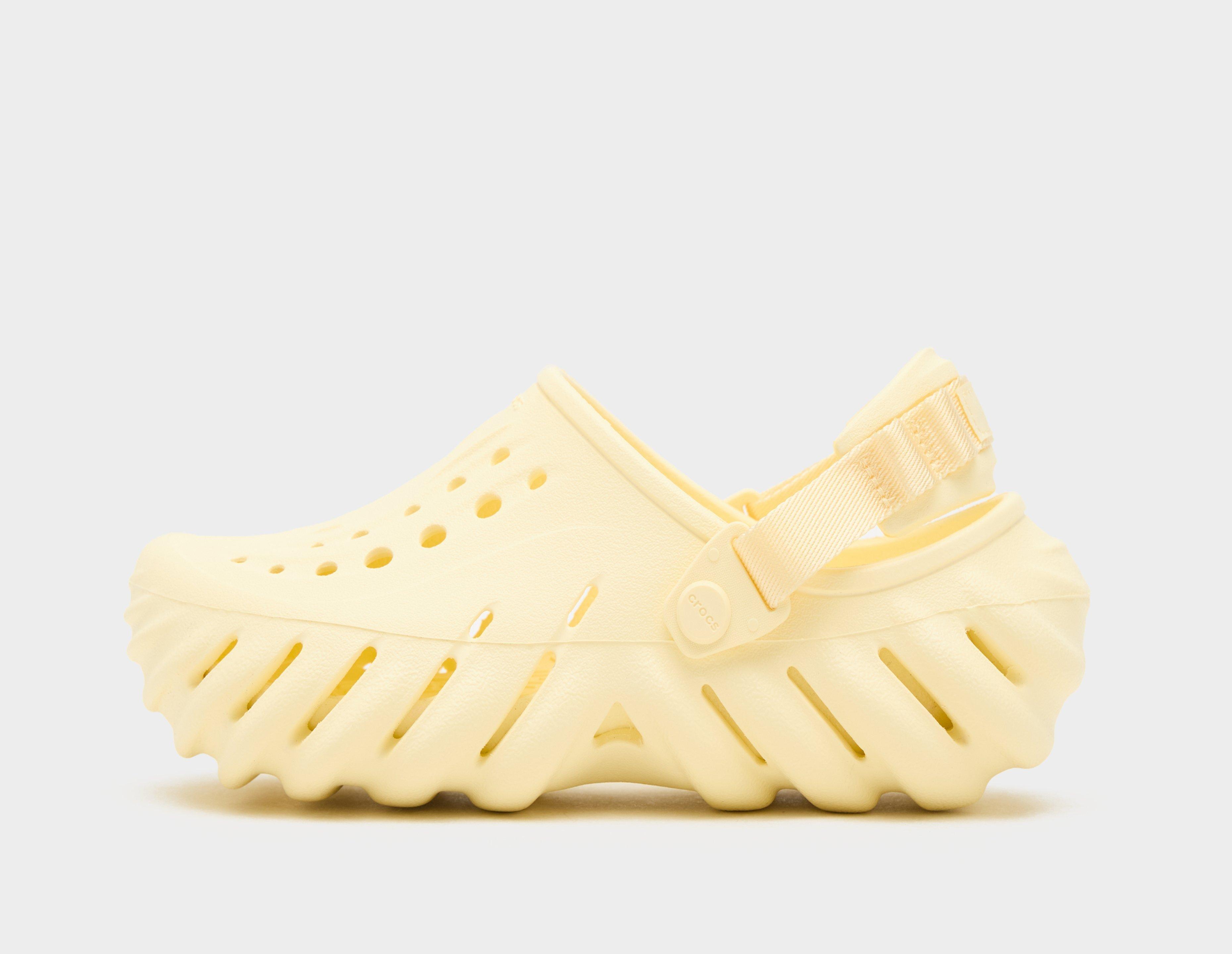 Pastel yellow shop crocs