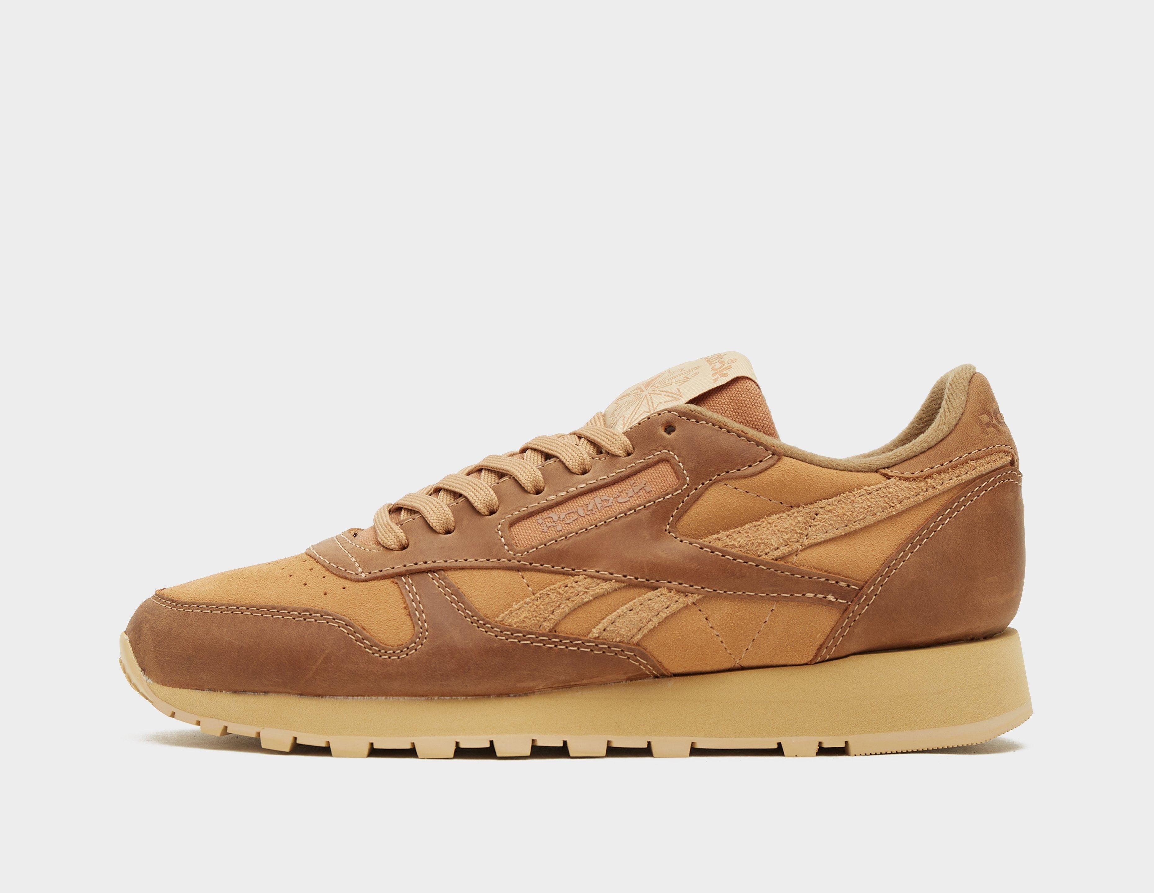 Brown reebok classics on sale