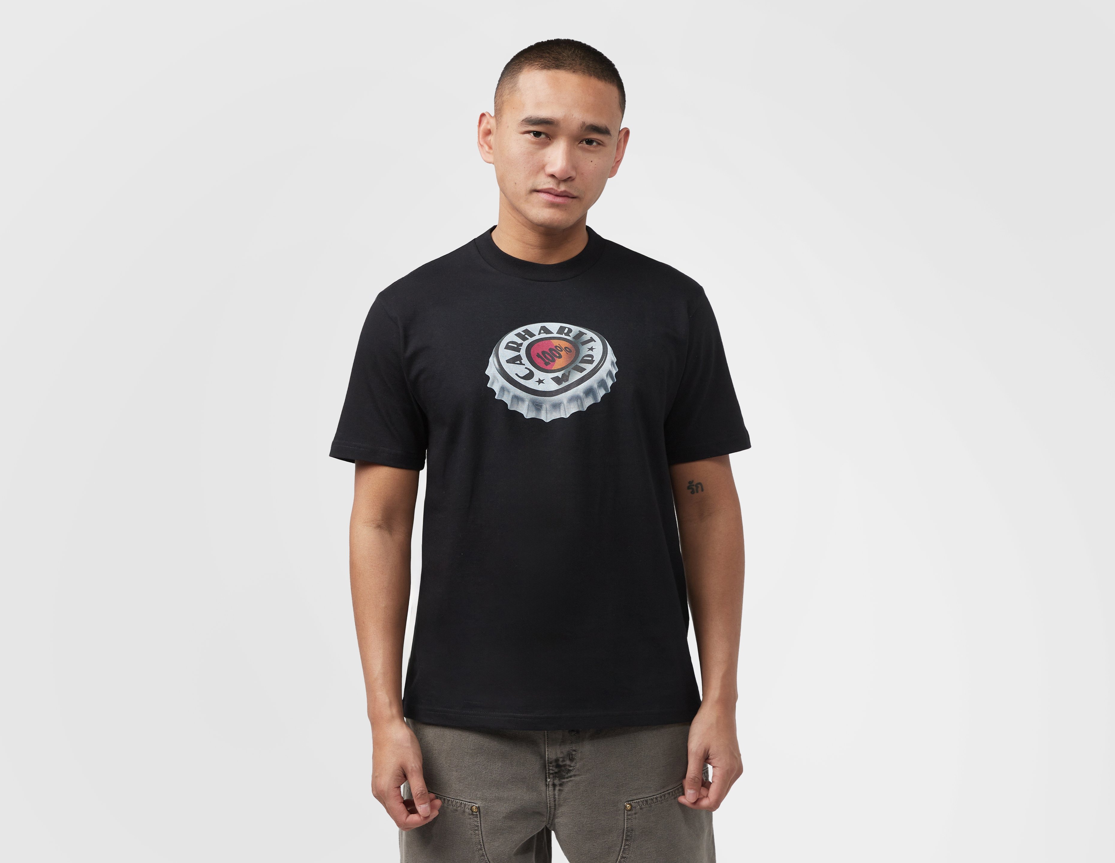 Black Carhartt WIP Bottle Cap T-Shirt | size?