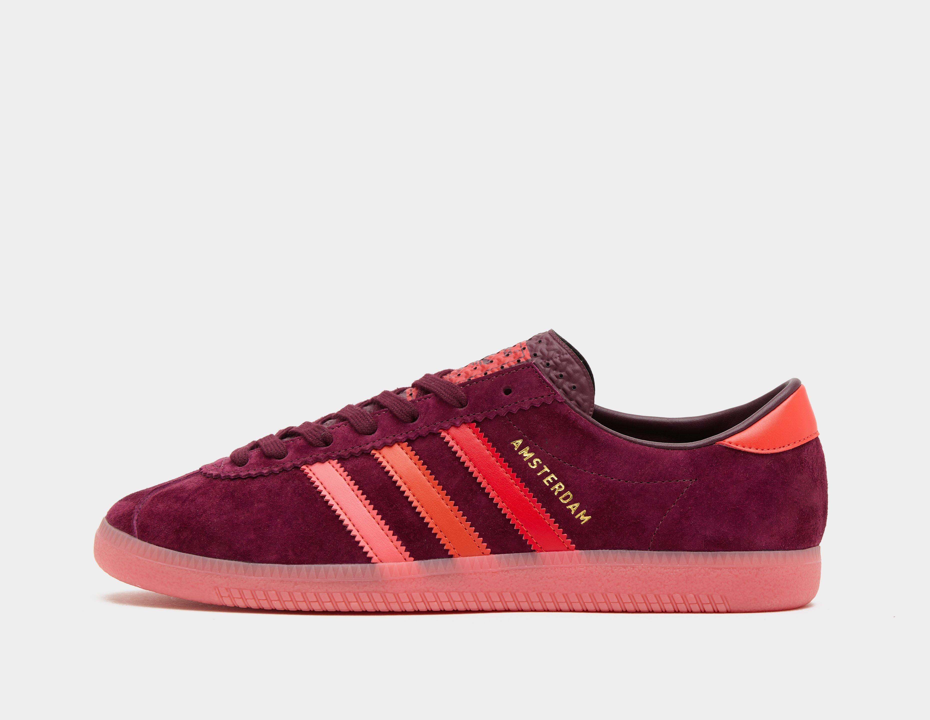 Adidas slip store on red burgundy