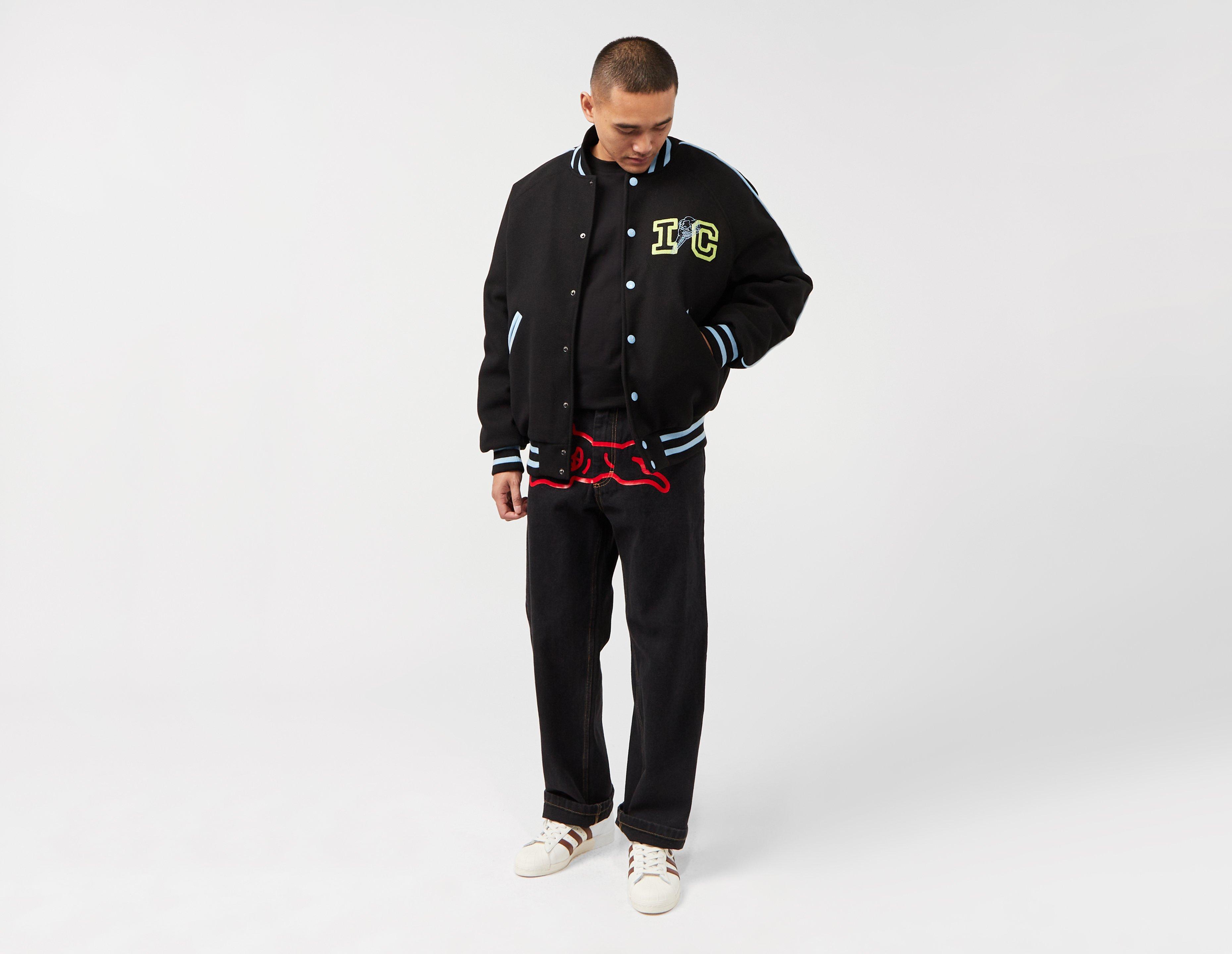 Black ICECREAM Team Skate Varsity Jacket | size?