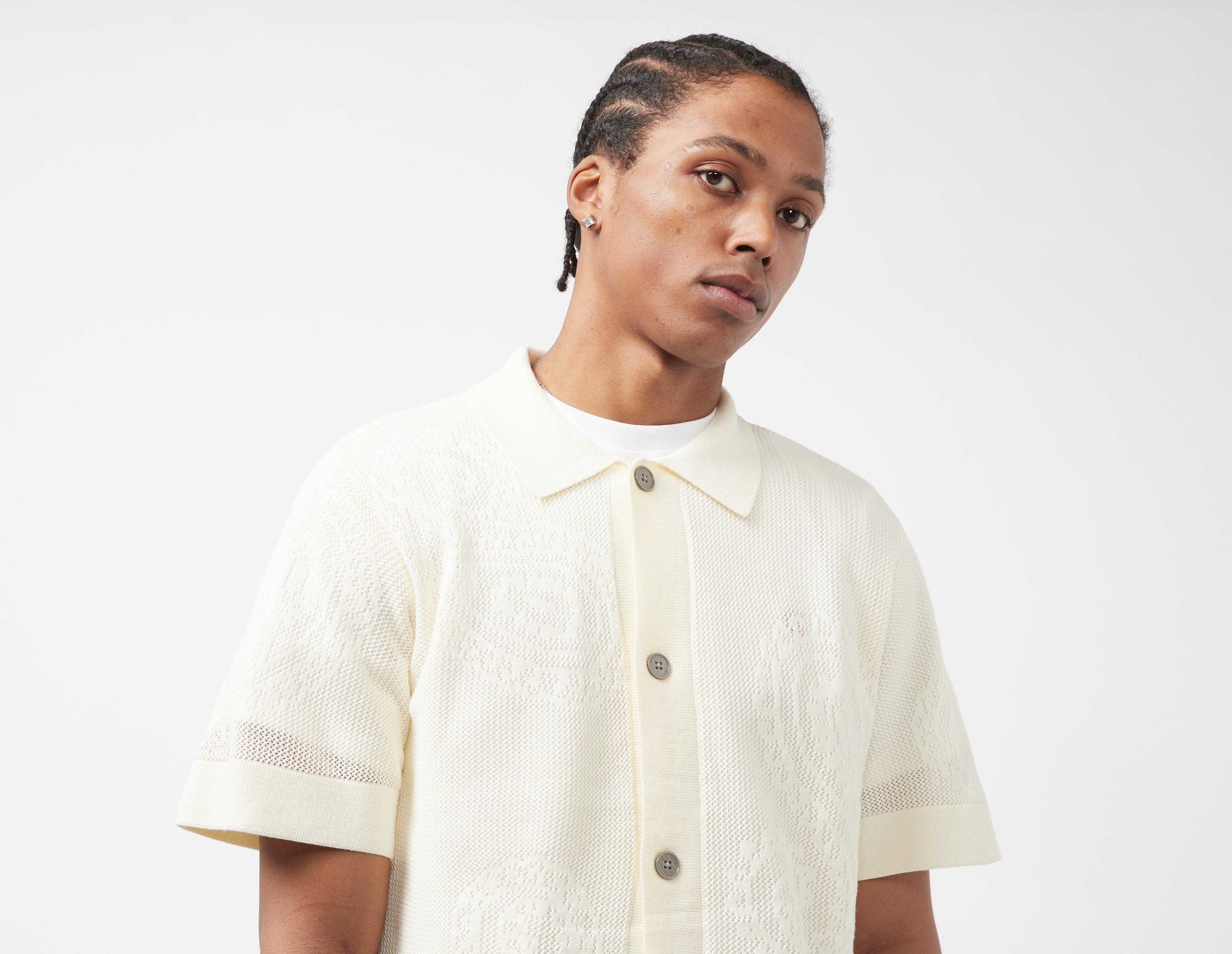 White Obey Tear Drop Open Knit Shirt size?