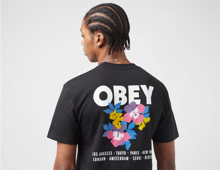 Obey T-Shirt Floral Garden