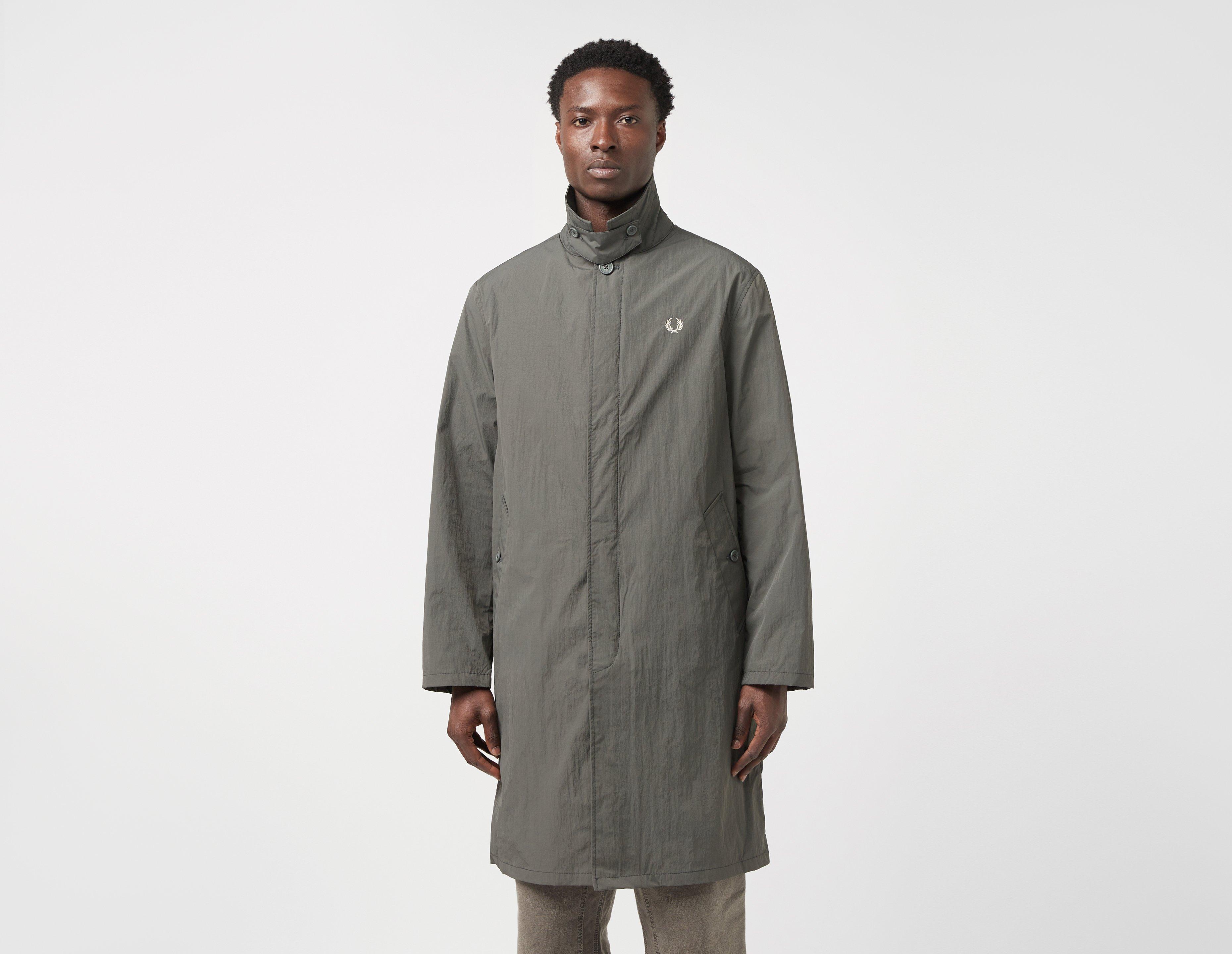 Grey Fred Perry Shell Mac Coat Rs01