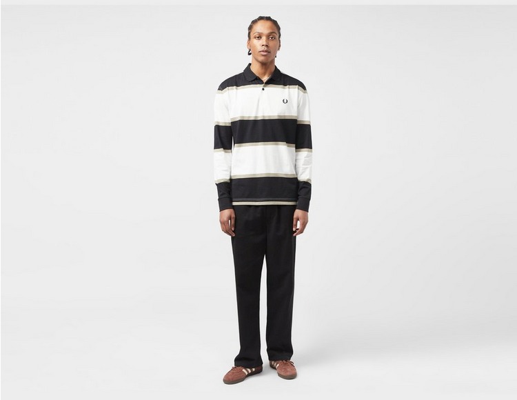 Fred Perry Stripe Rugby Korte Polo Shirt