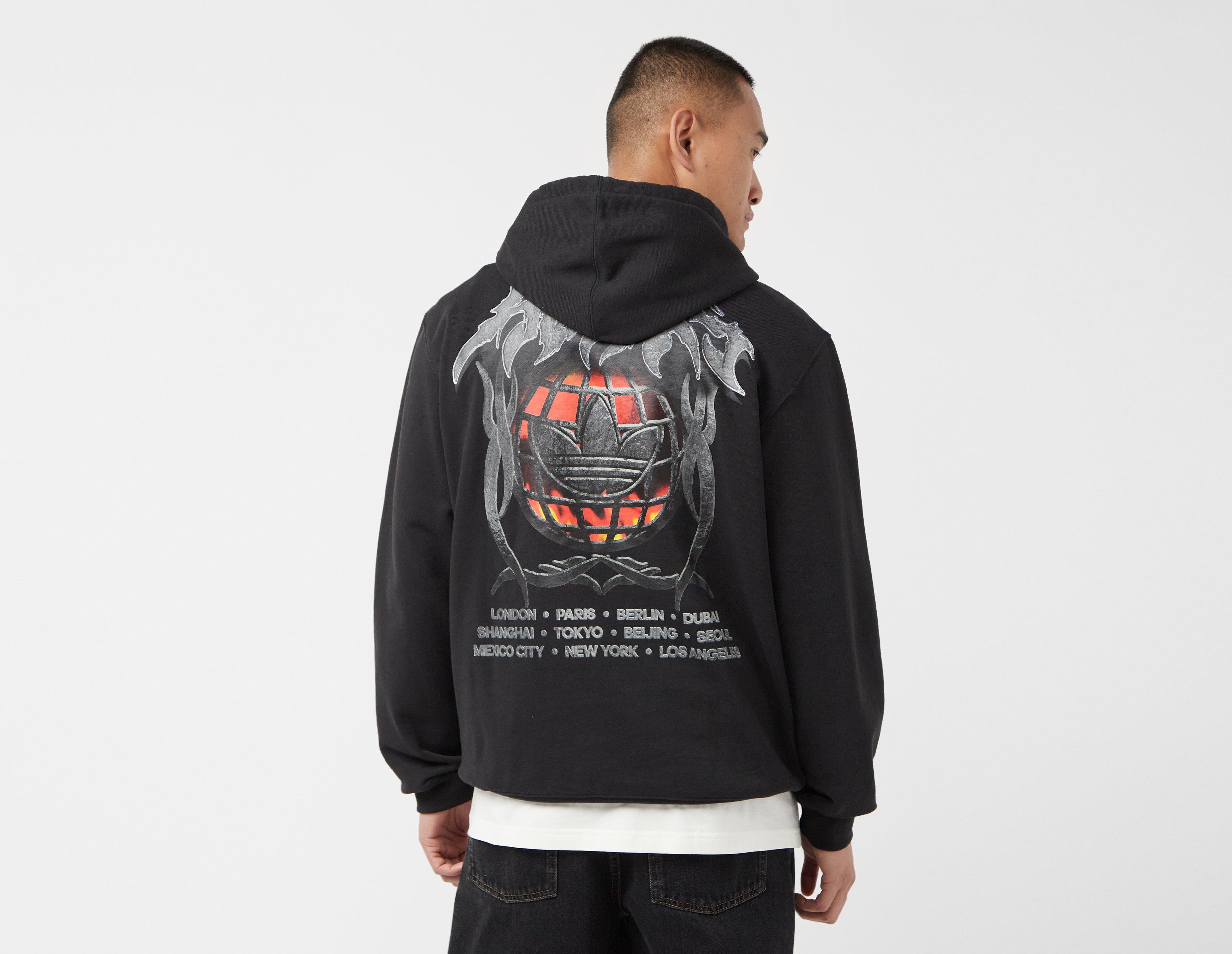 Black adidas Originals Flames Concert Hoodie | size?