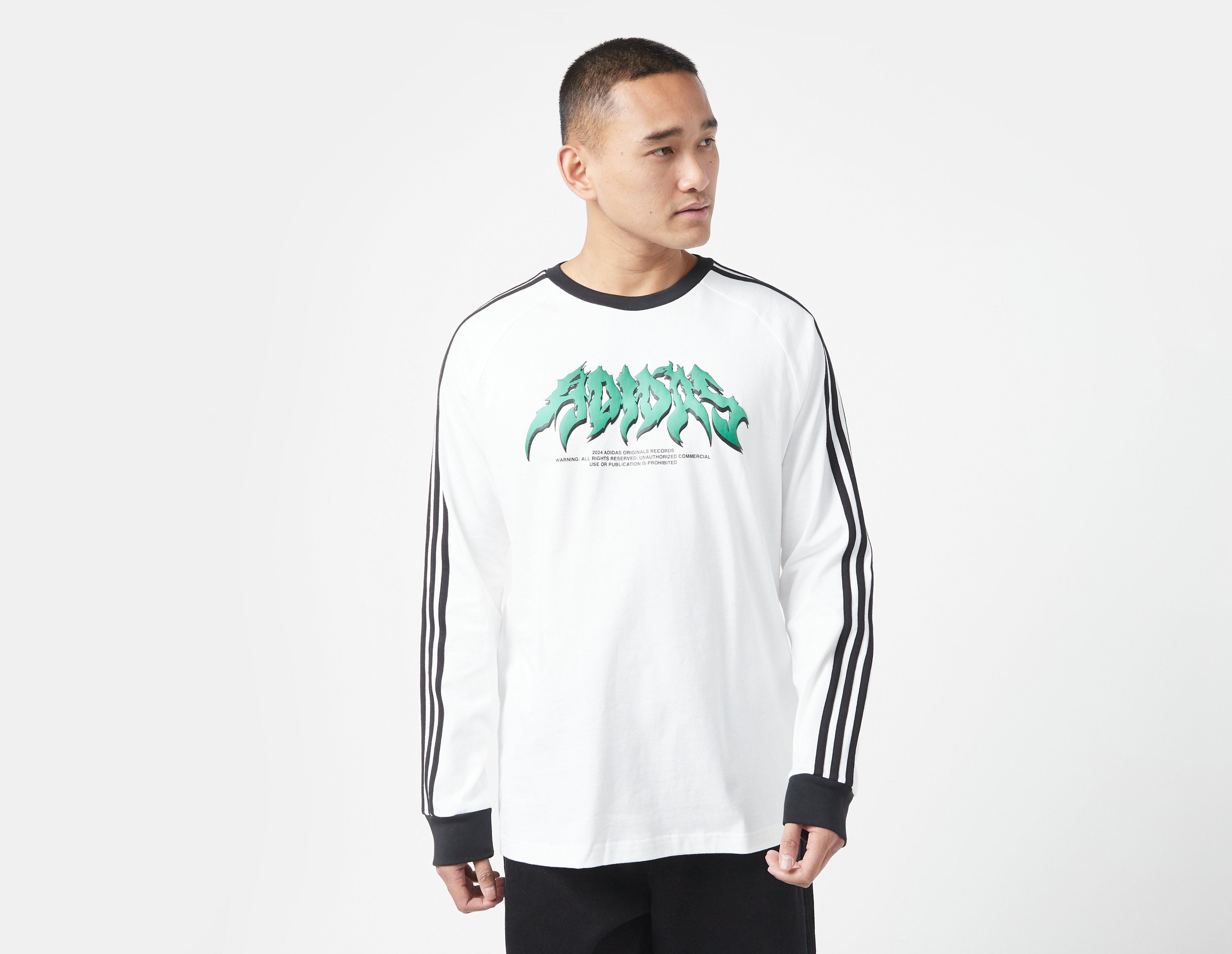adidas Originals Flames Long Sleeve T Shirt Weiss size Deutschland