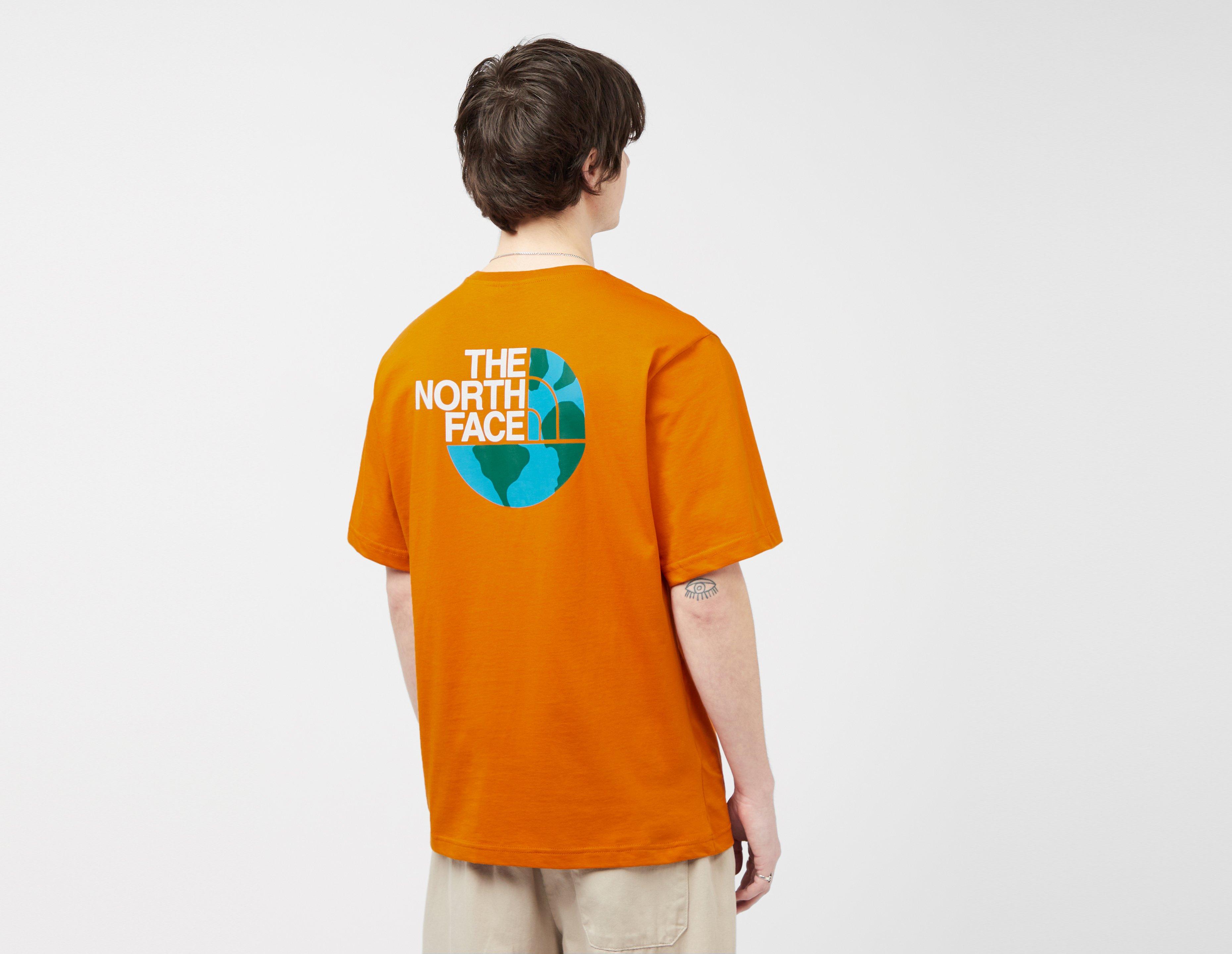 North face t shirt orange on sale