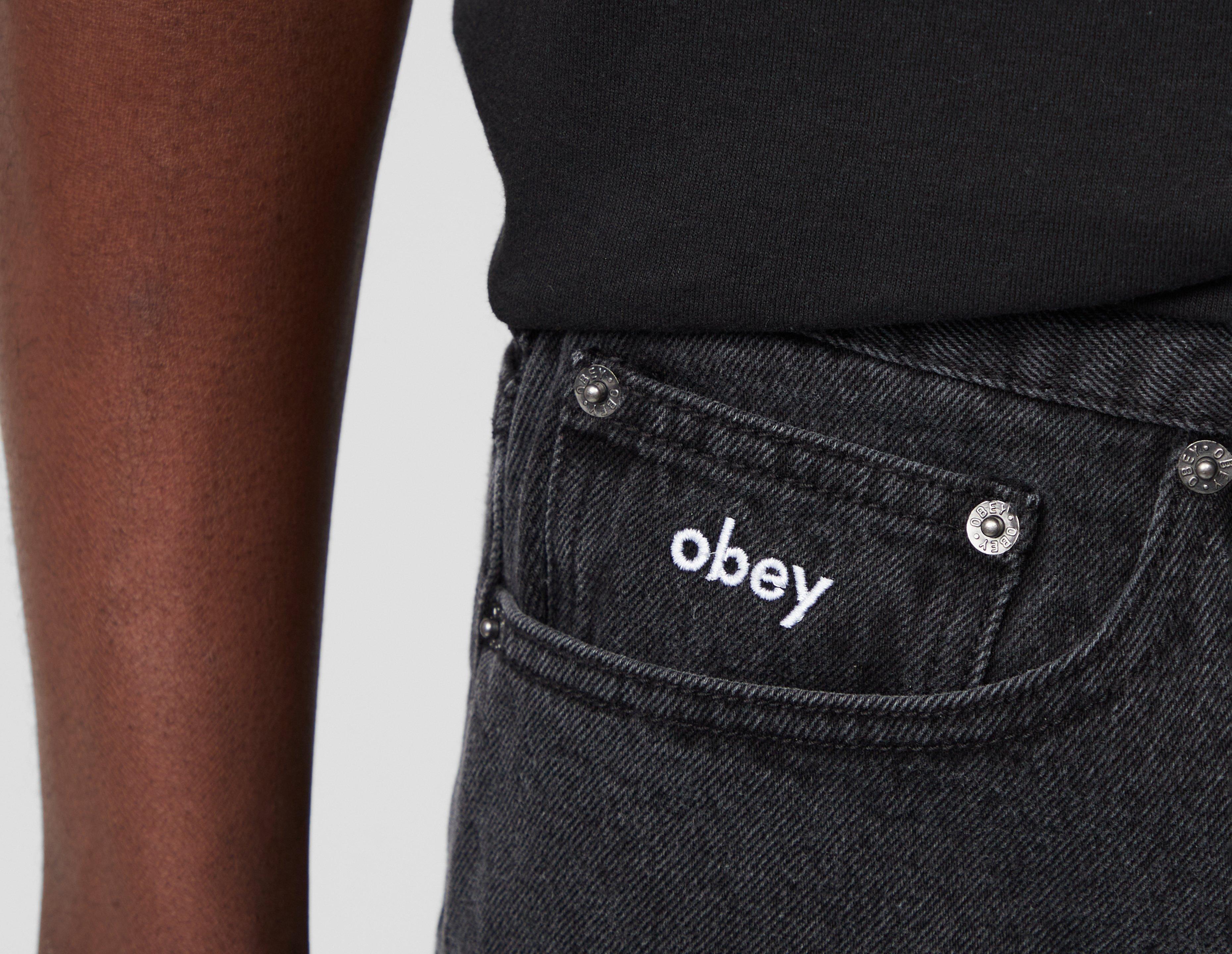 Black Obey Bigwig Shorts size?