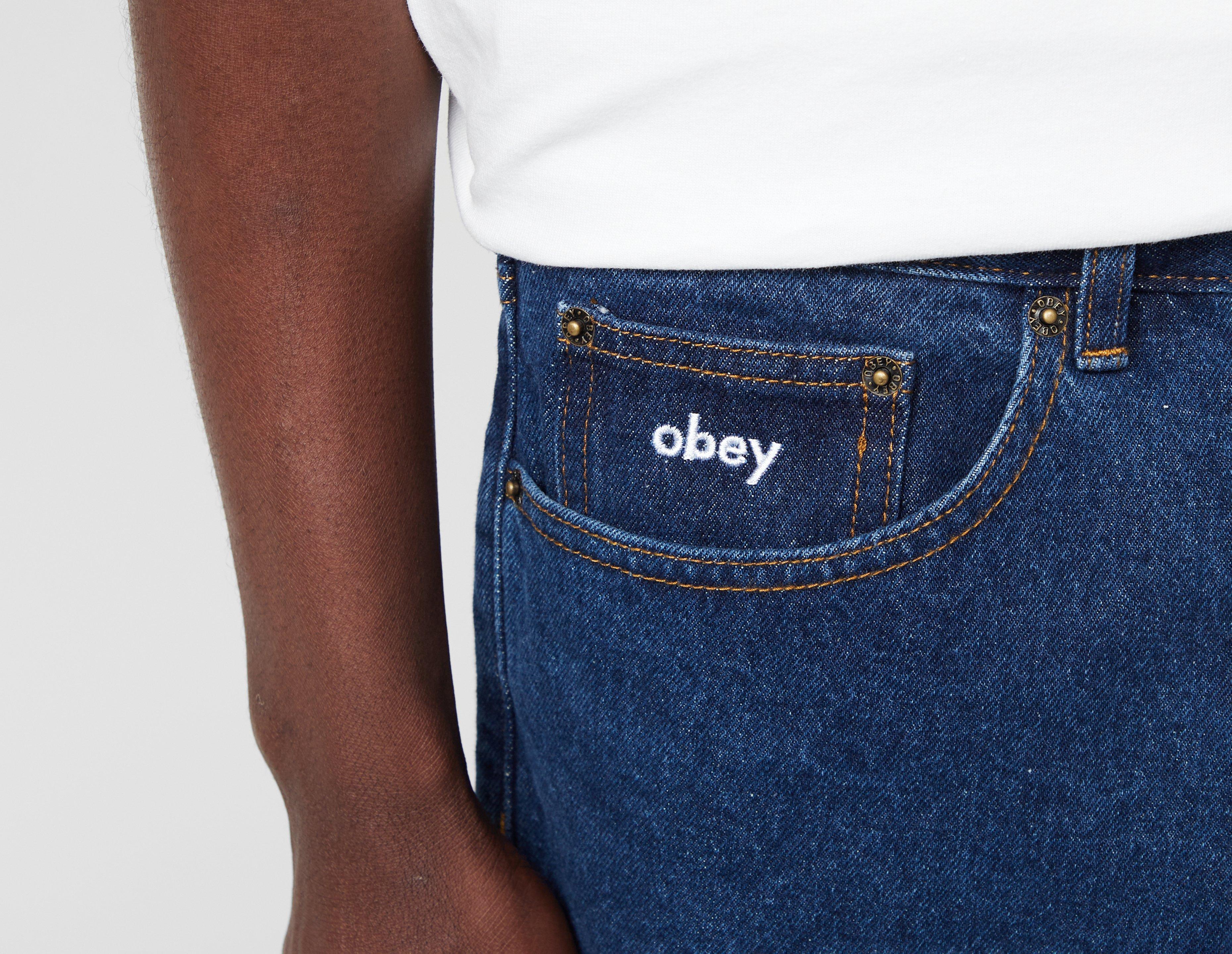 Blue Obey Bigwig Baggy Jeans size?