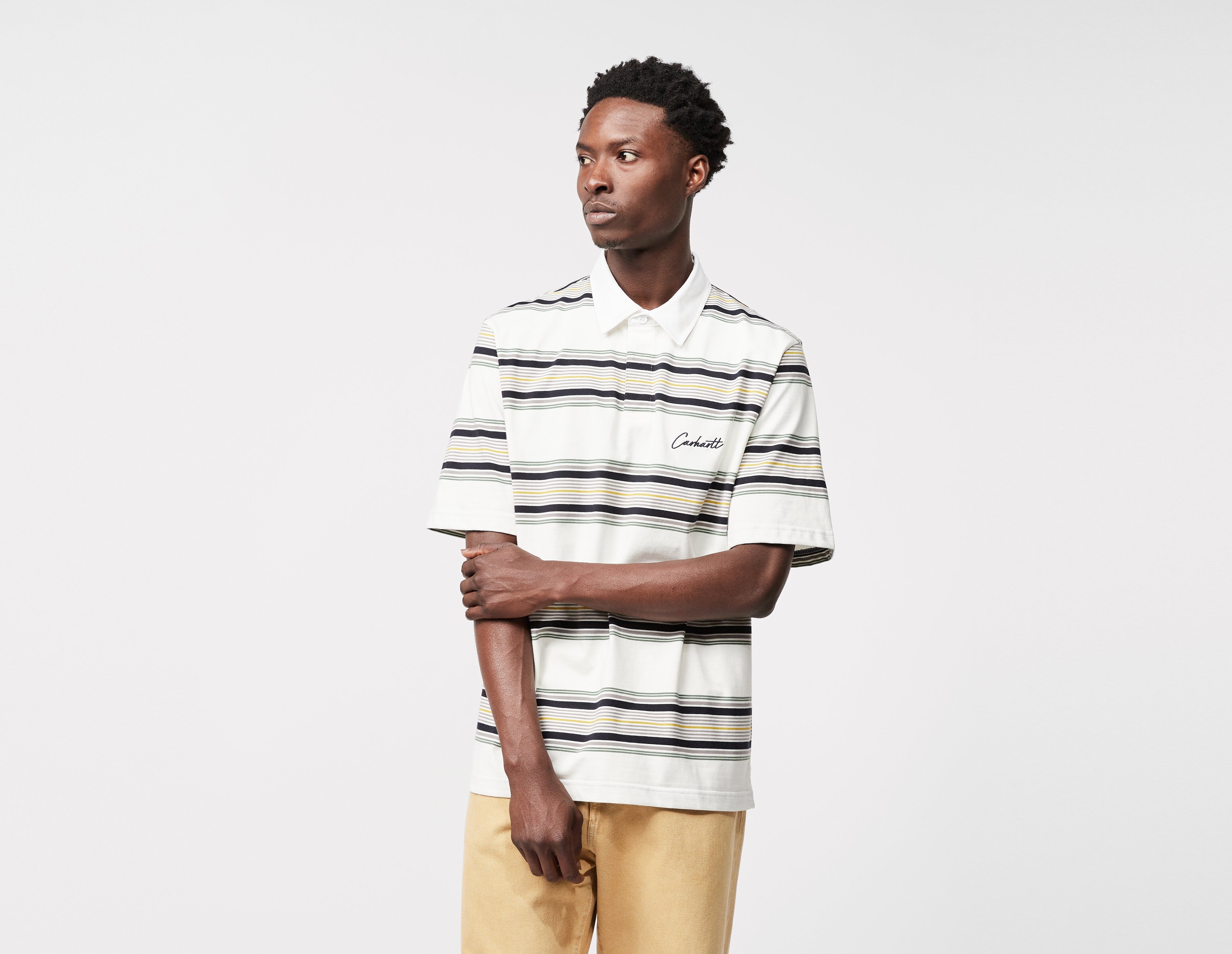 White Carhartt WIP Gaines Rugby Polo | size?