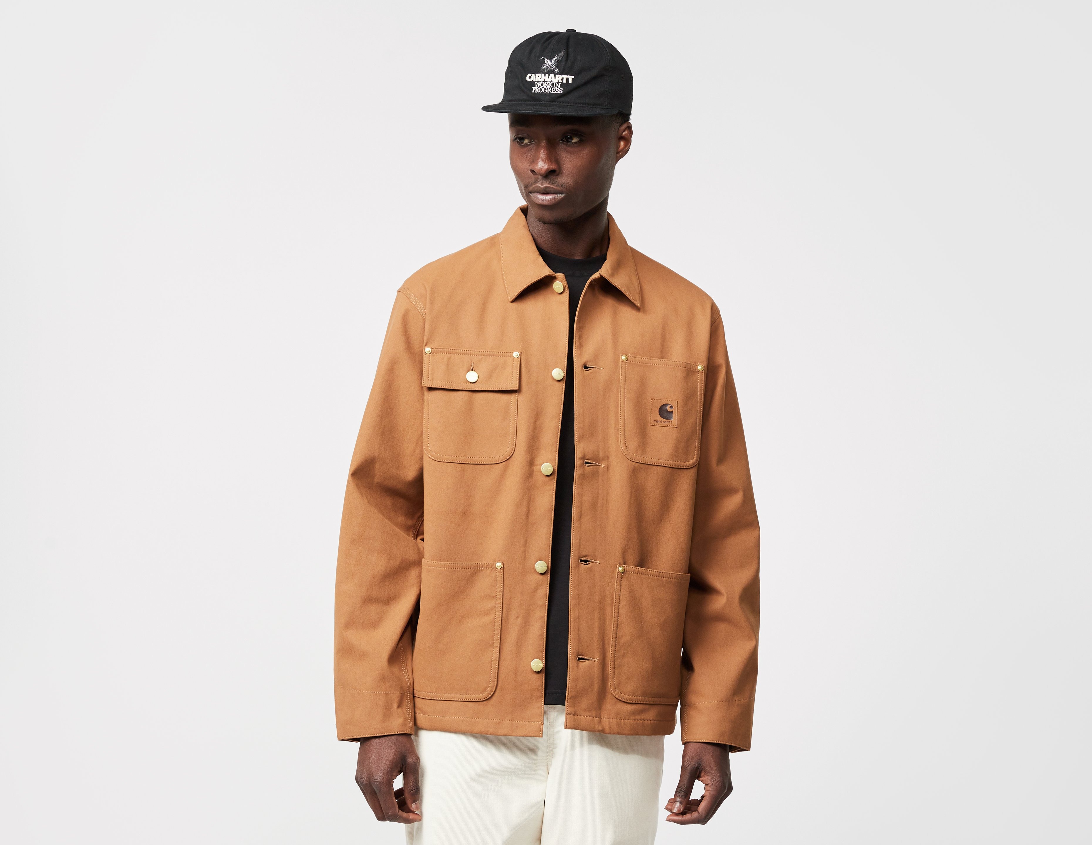 Brown Carhartt WIP Michigan Suede Jacket | size?