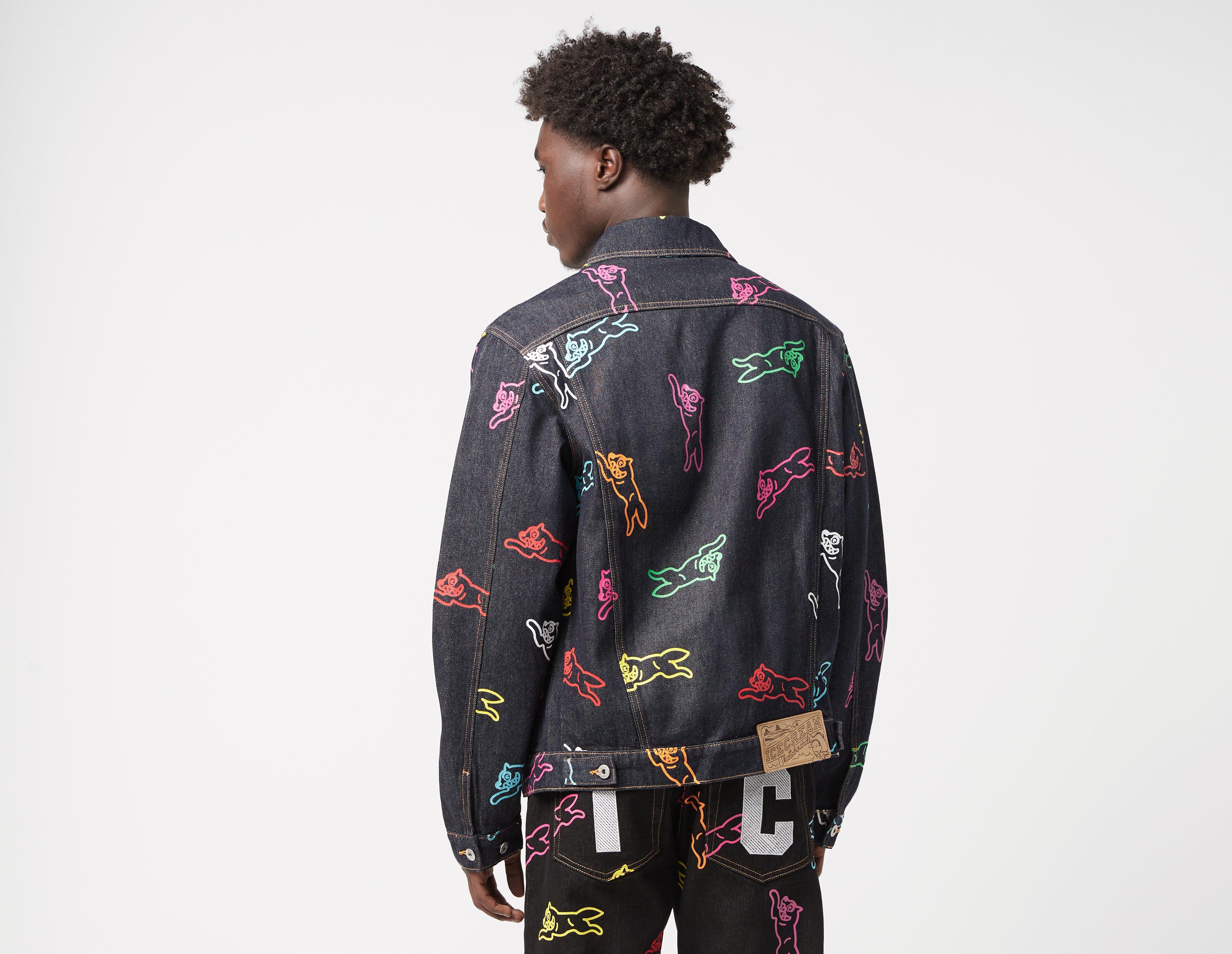 ICECREAM All Over Print Running Dog Trucker Jacket