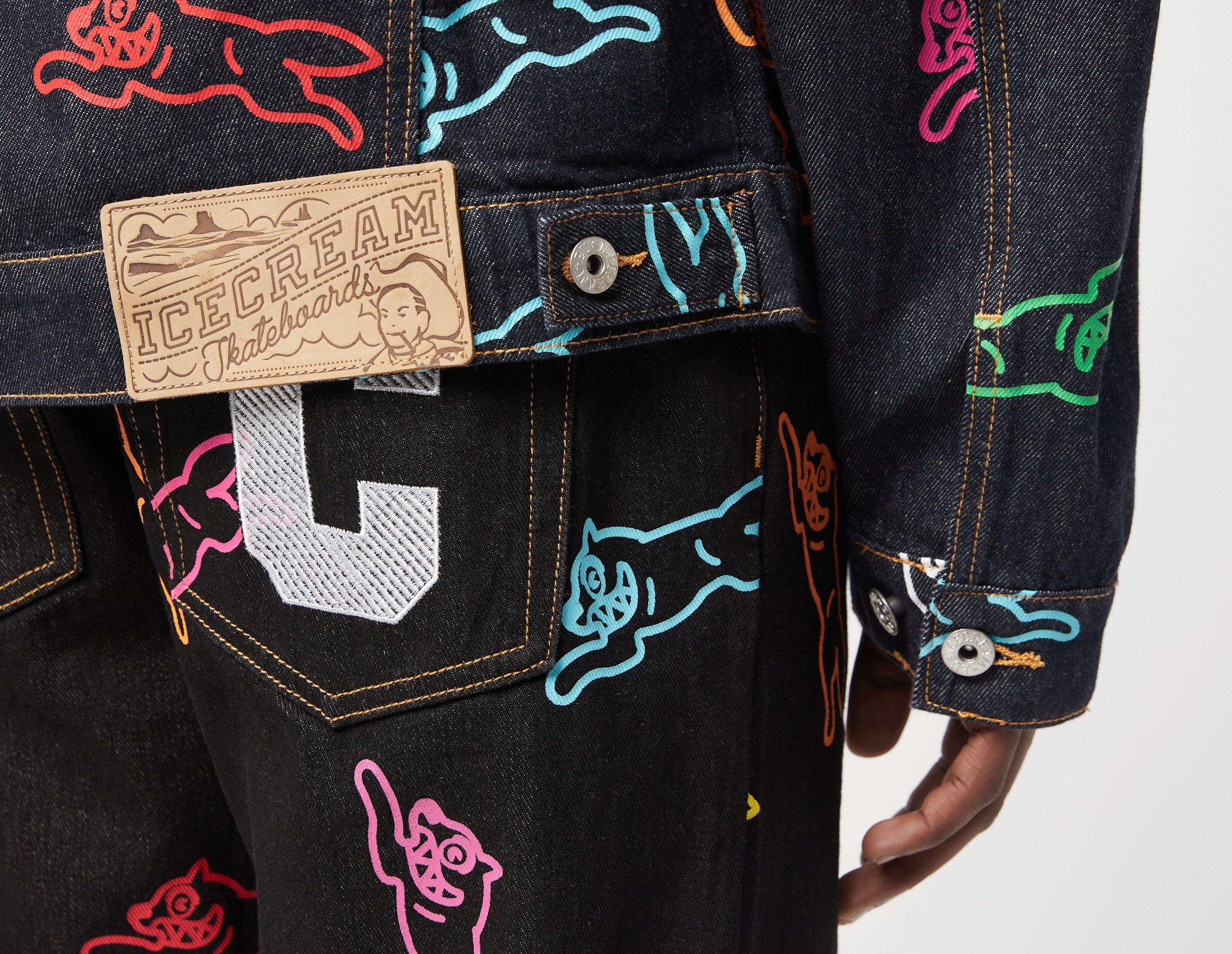 ICECREAM All Over Print Running Dog Trucker Jacket