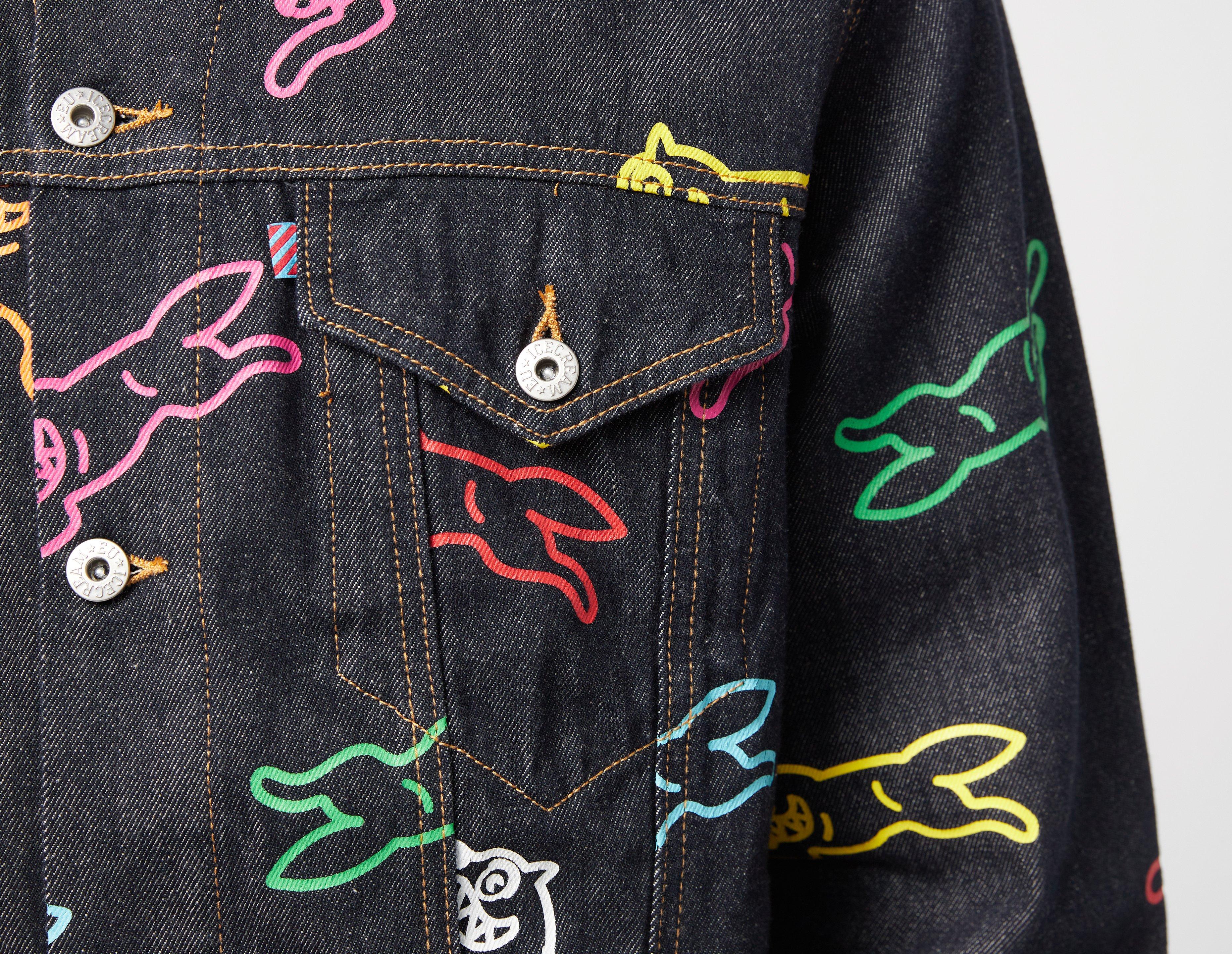 ICECREAM All Over Print Running Dog Trucker Jacket