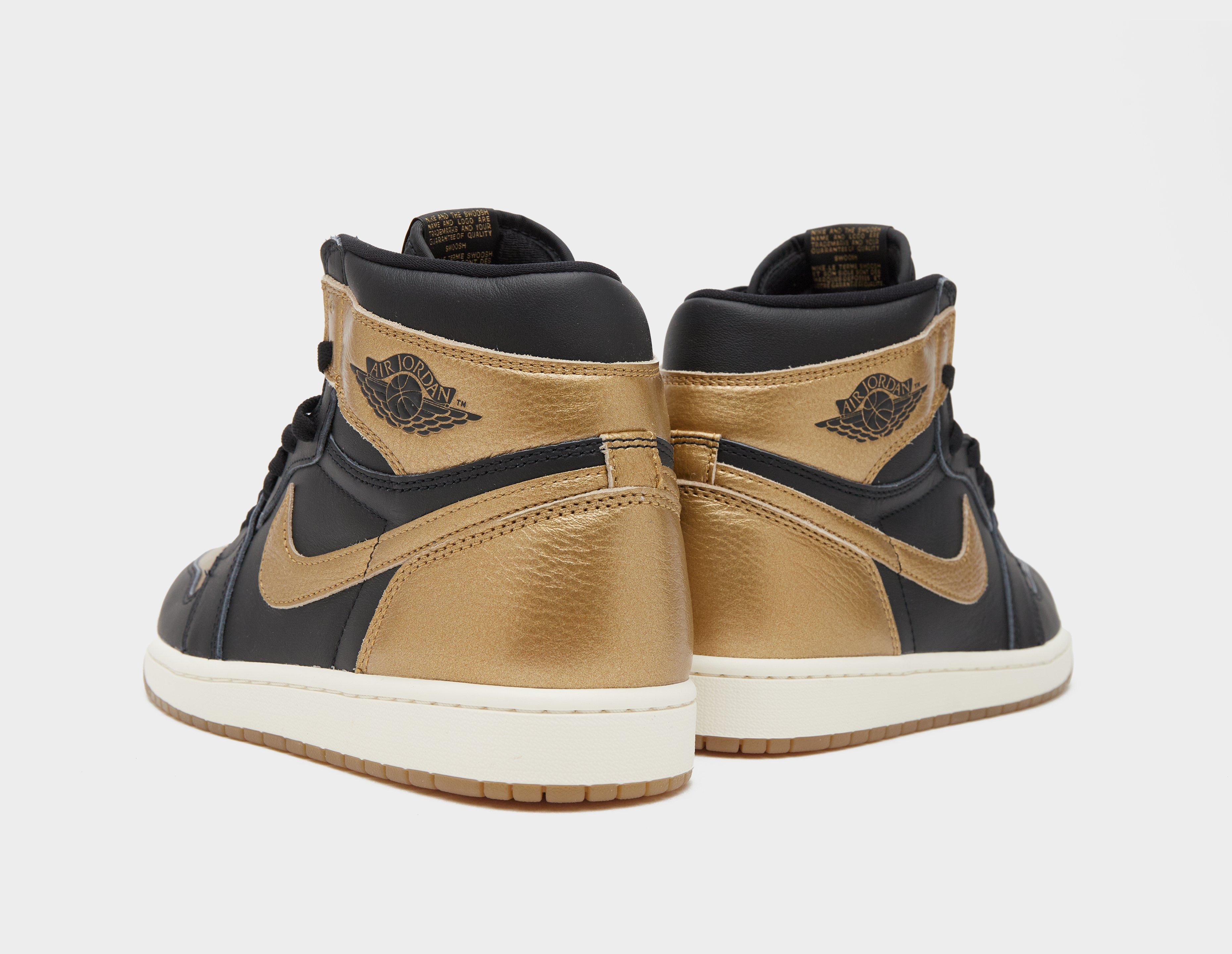 Gold Jordan Air 1 Retro High size