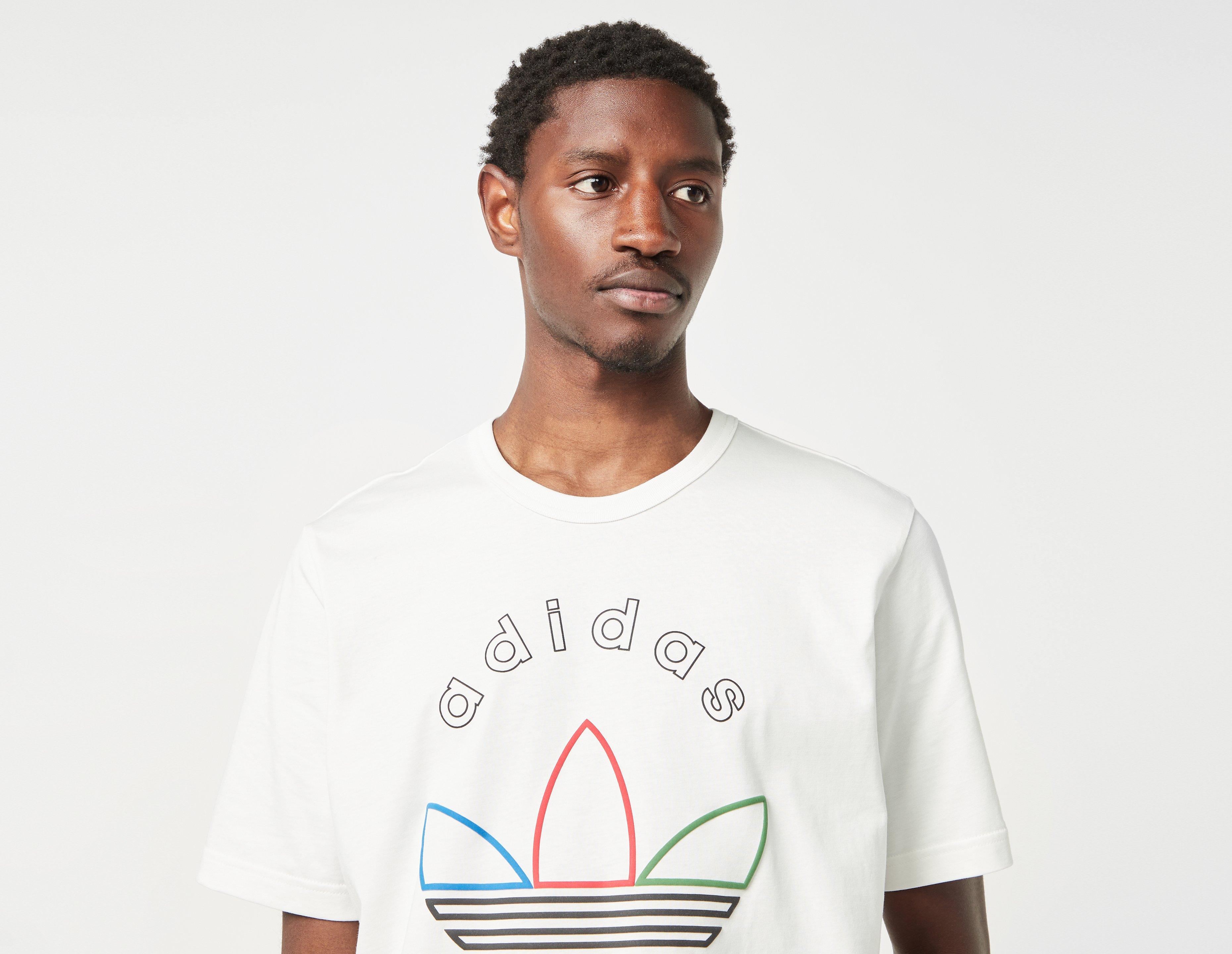 White Adidas Originals Trefoil Graphic T-Shirt | Size?