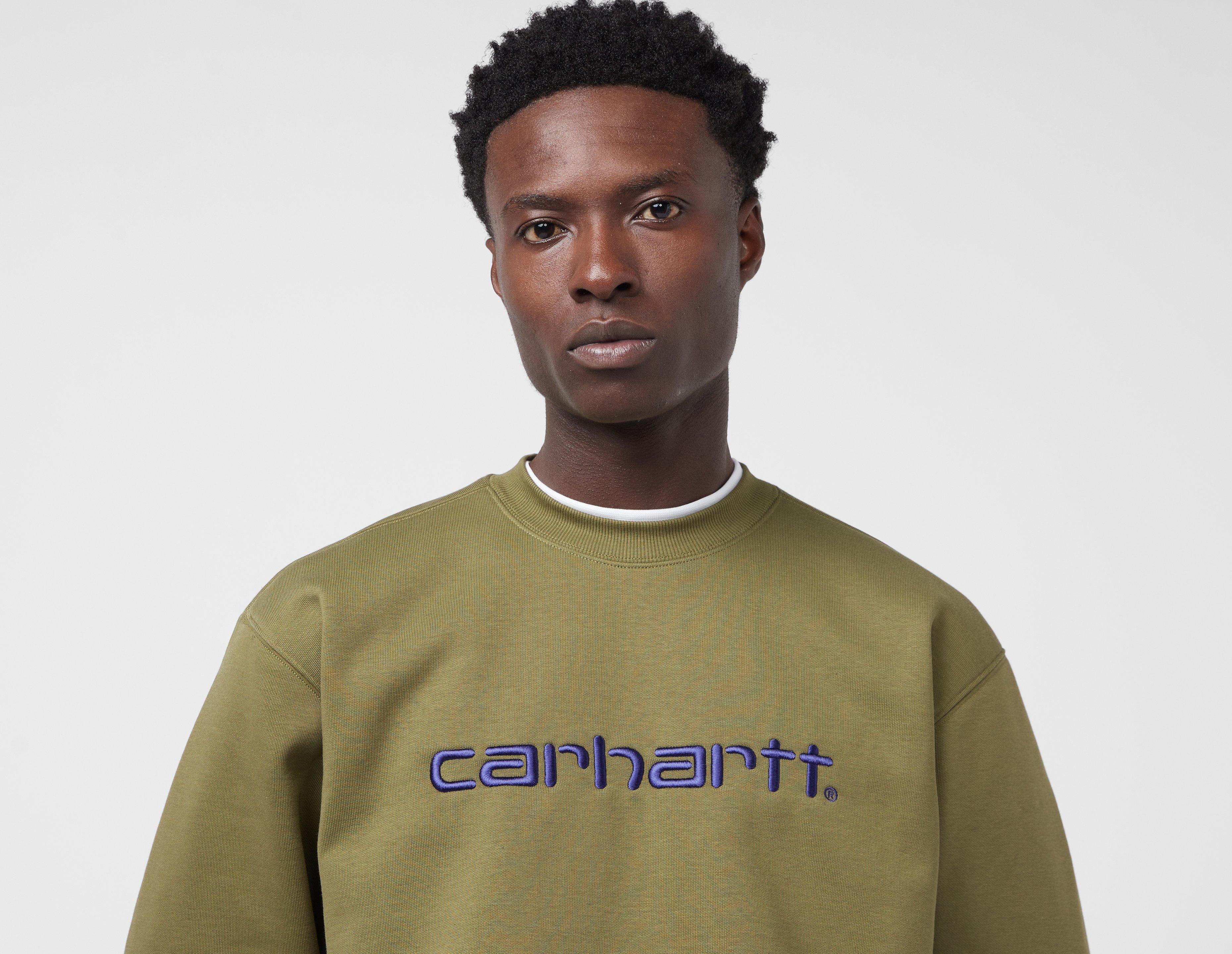 Green Carhartt WIP Script Sweatshirt size