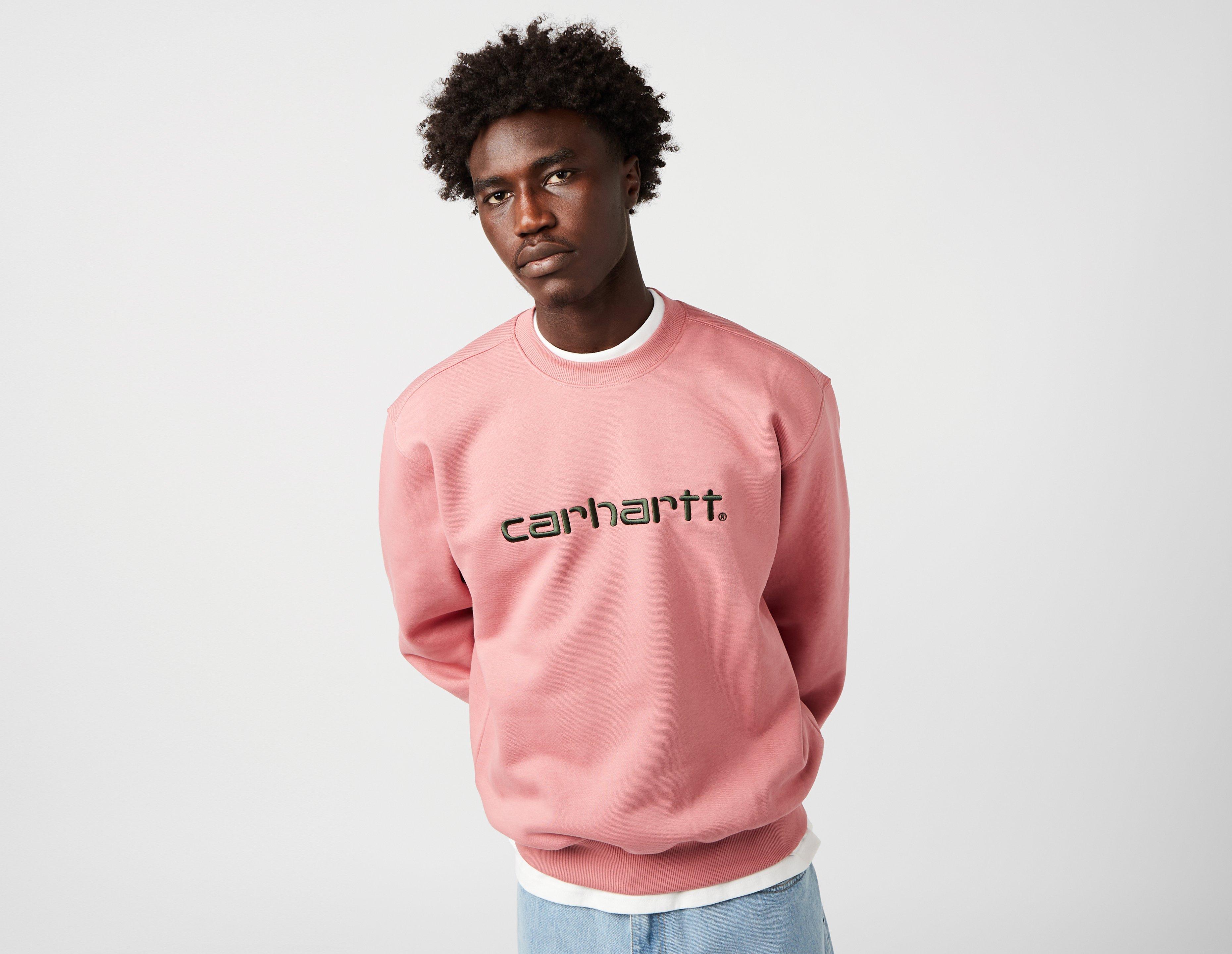 Shops sudadera carhartt rosa hombre