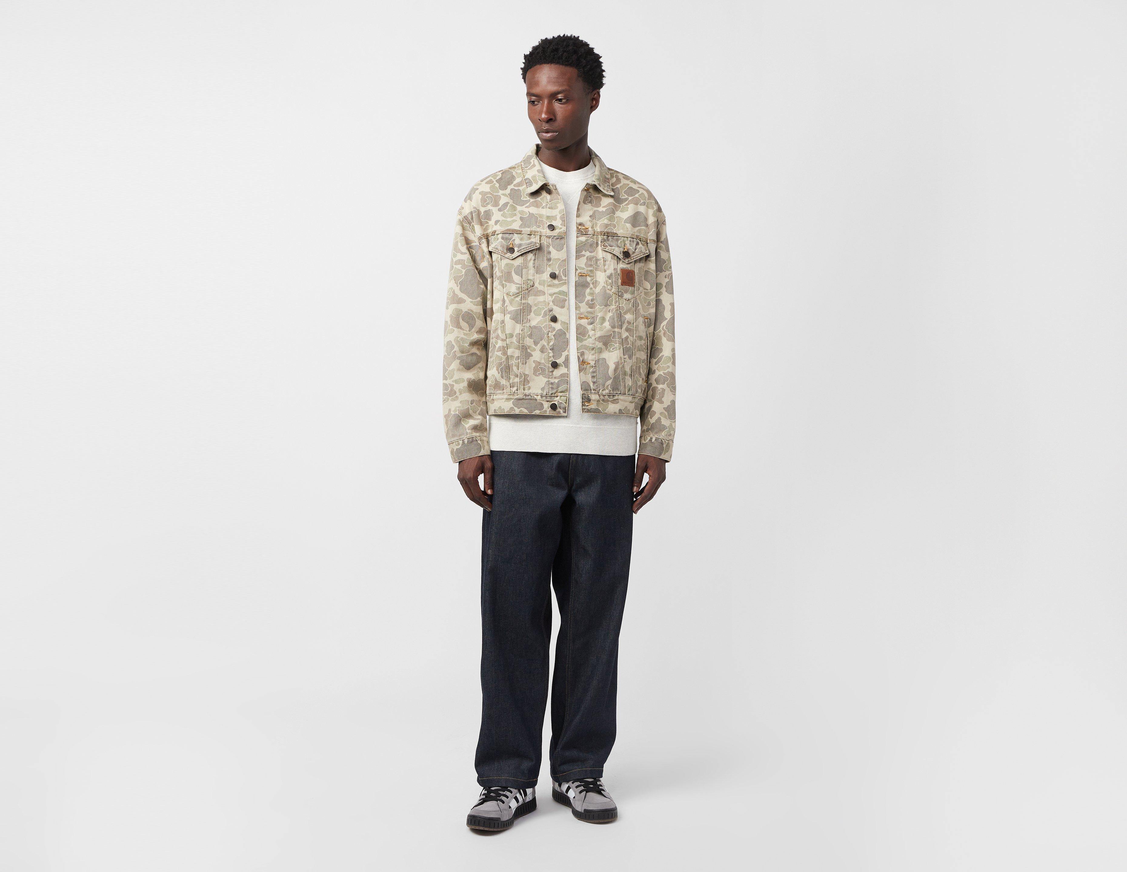 Brown Carhartt WIP Duck Camo Helston Denim Jacket | Scadent 